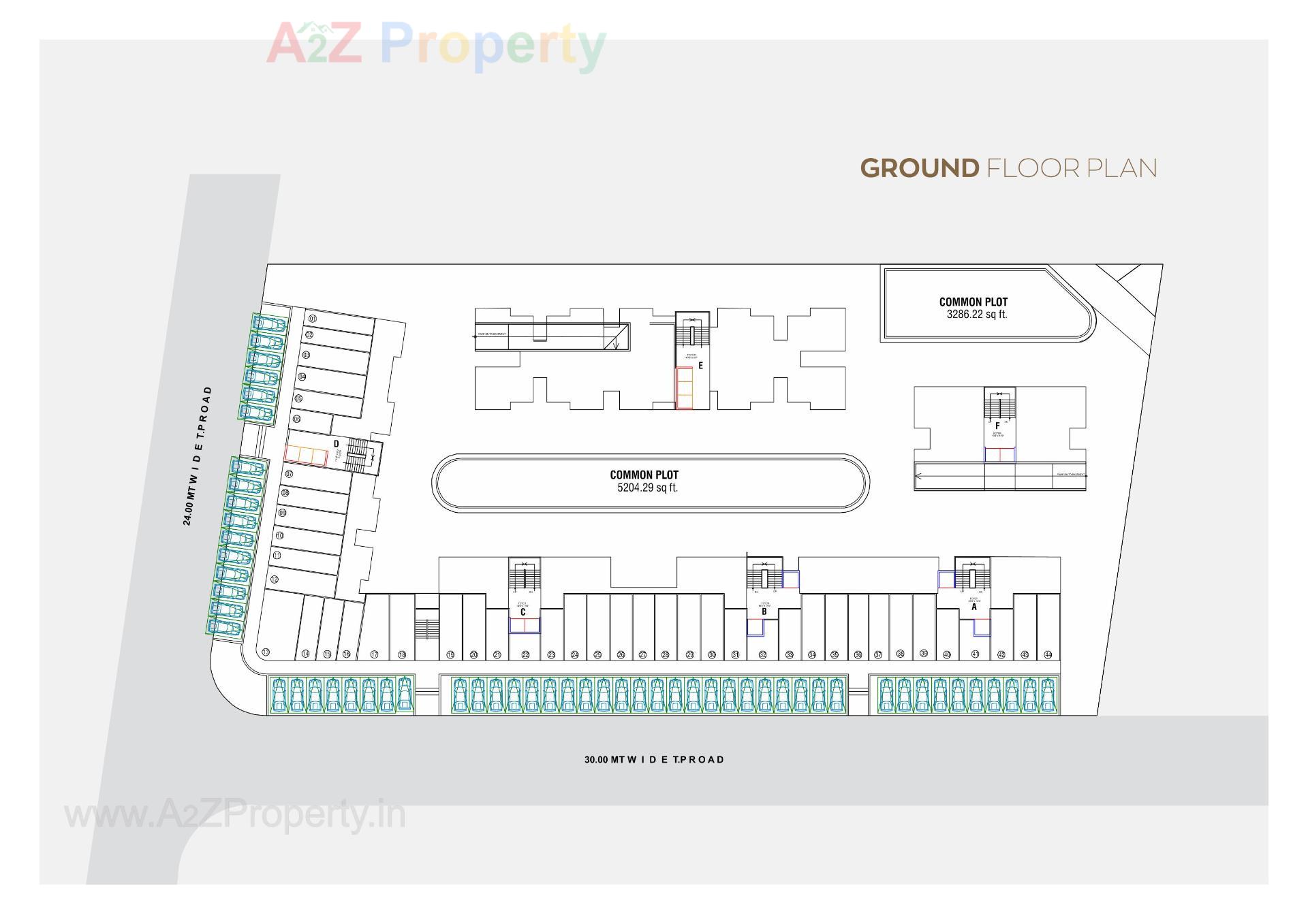 Layout of real estate project Brahmdhara Residency located at Sanand, Ahmedabad, Gujarat