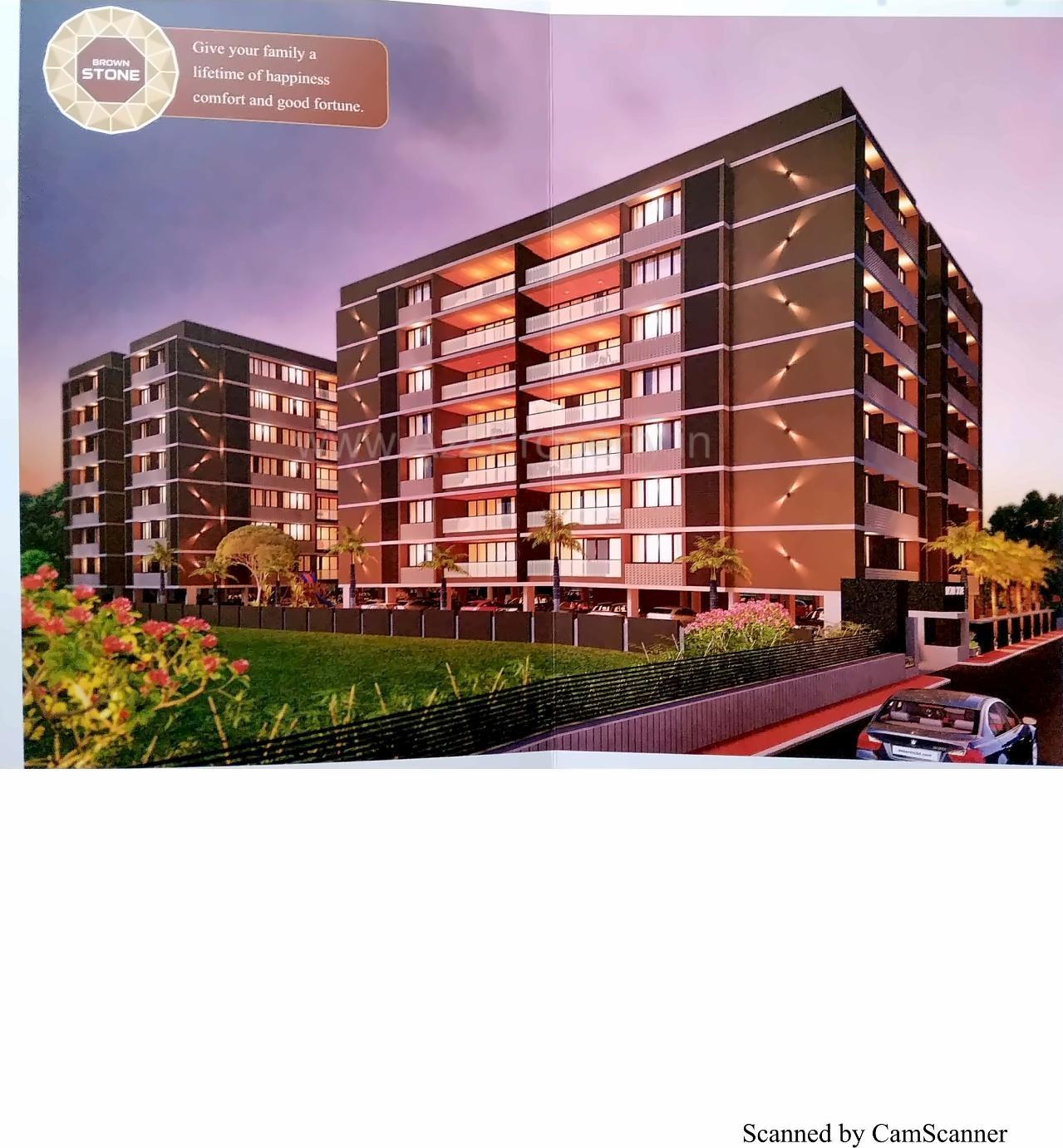 3D Elevation of real estate project Brown Stone located at Nikol, Ahmedabad, Gujarat