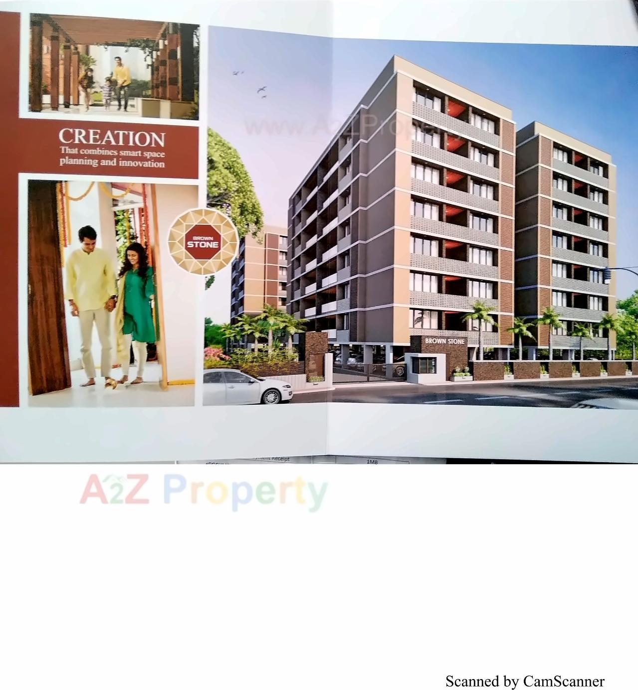 3D Elevation of real estate project Brown Stone located at Nikol, Ahmedabad, Gujarat