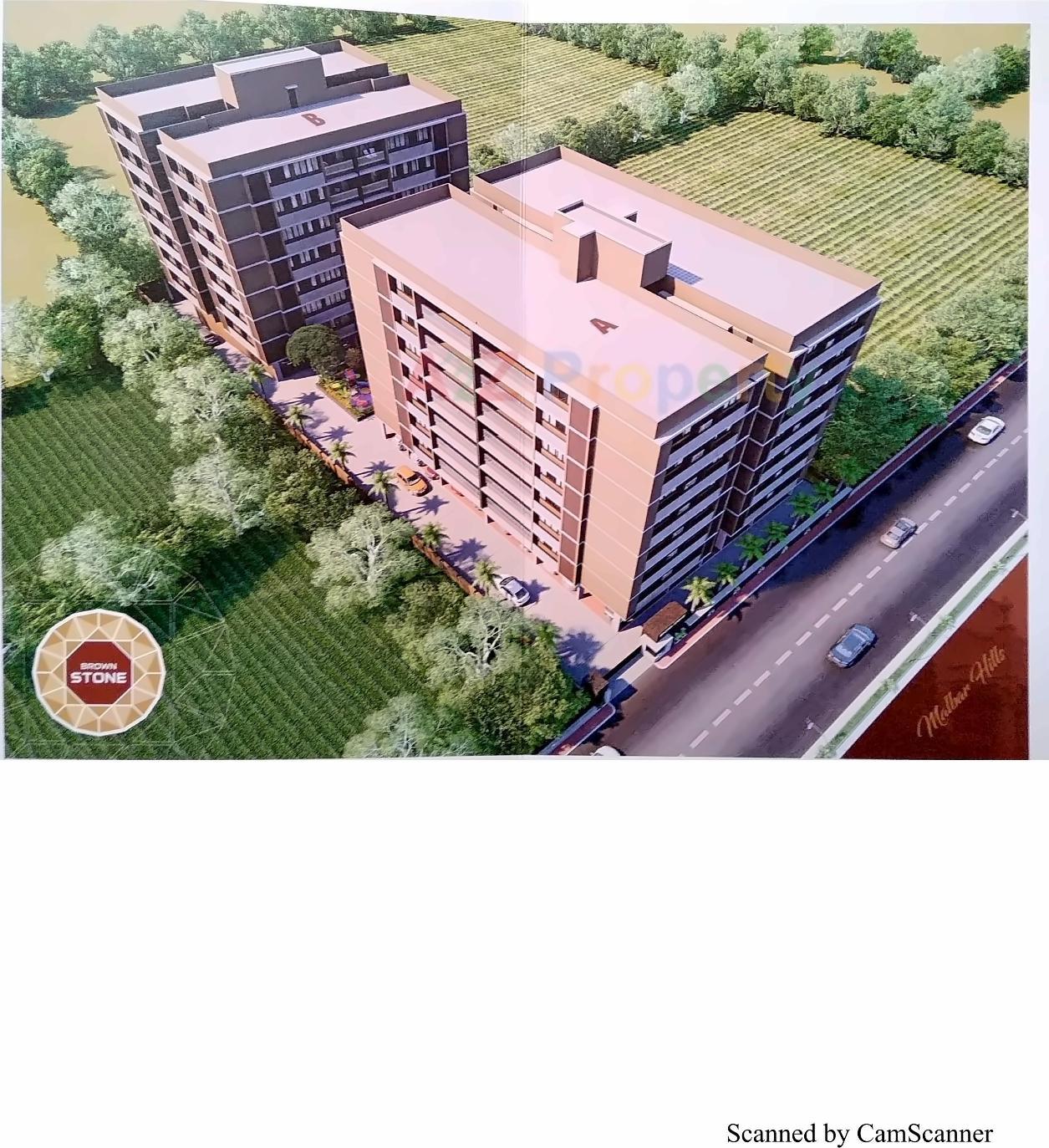 3D Elevation of real estate project Brown Stone located at Nikol, Ahmedabad, Gujarat