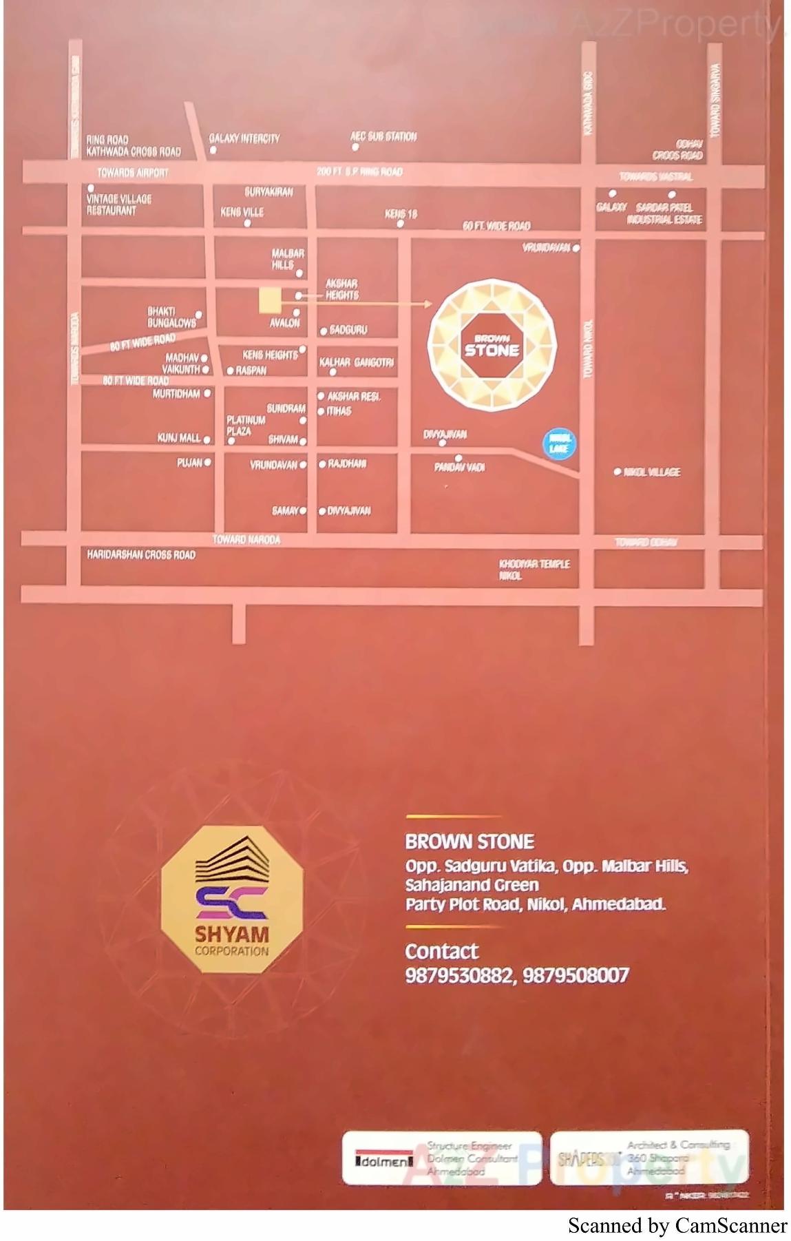  of real estate project Brown Stone located at Nikol, Ahmedabad, Gujarat