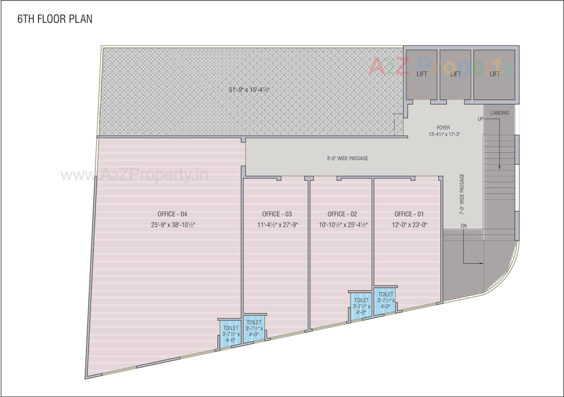 Layout of real estate project Business Square located at Khokhara, Ahmedabad, Gujarat