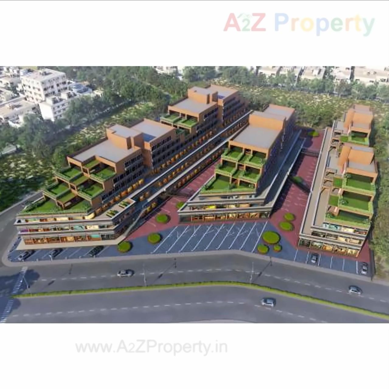 3D Elevation of real estate project C3 Celebration City Center located at Bopal, Ahmedabad, Gujarat