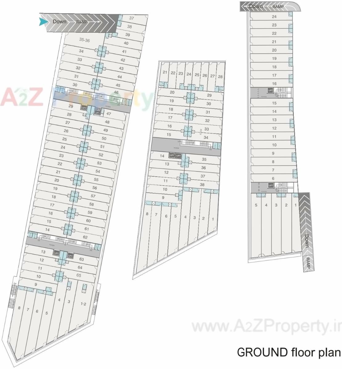 Layout of real estate project C3 Celebration City Center located at Bopal, Ahmedabad, Gujarat