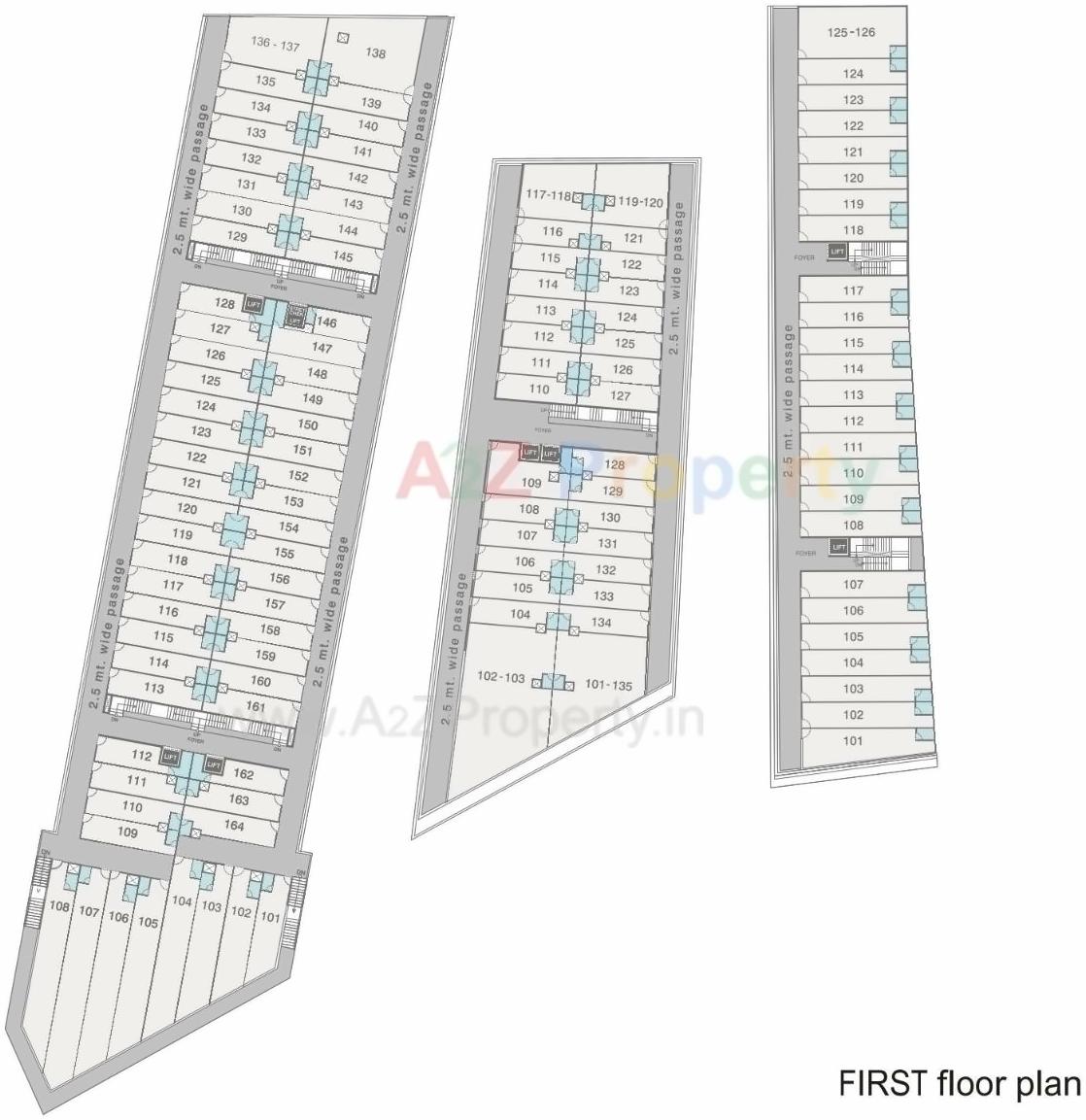 Layout of real estate project C3 Celebration City Center located at Bopal, Ahmedabad, Gujarat