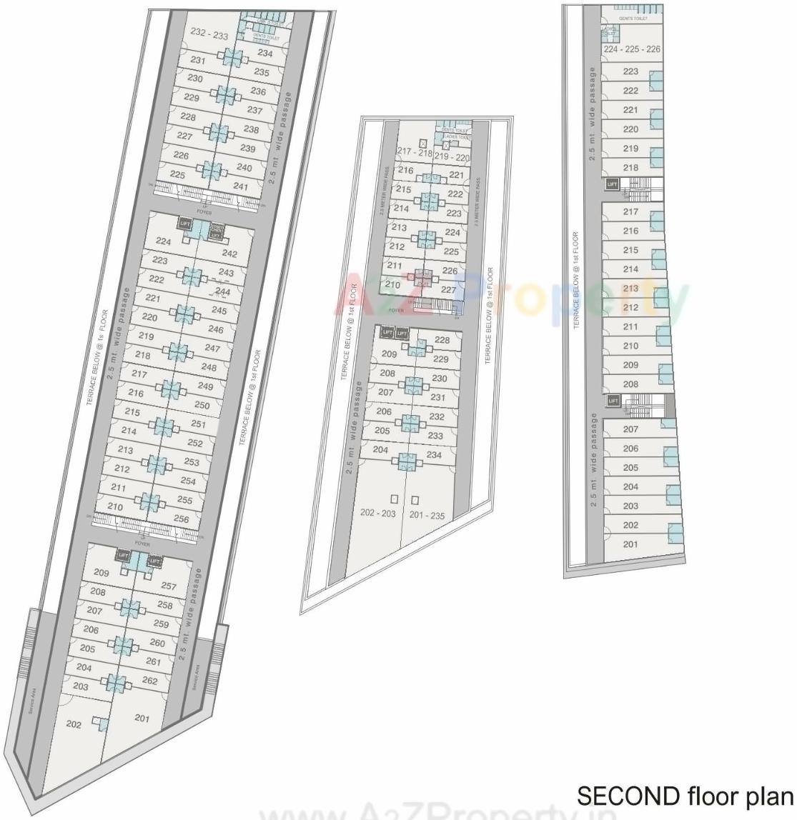 Layout of real estate project C3 Celebration City Center located at Bopal, Ahmedabad, Gujarat