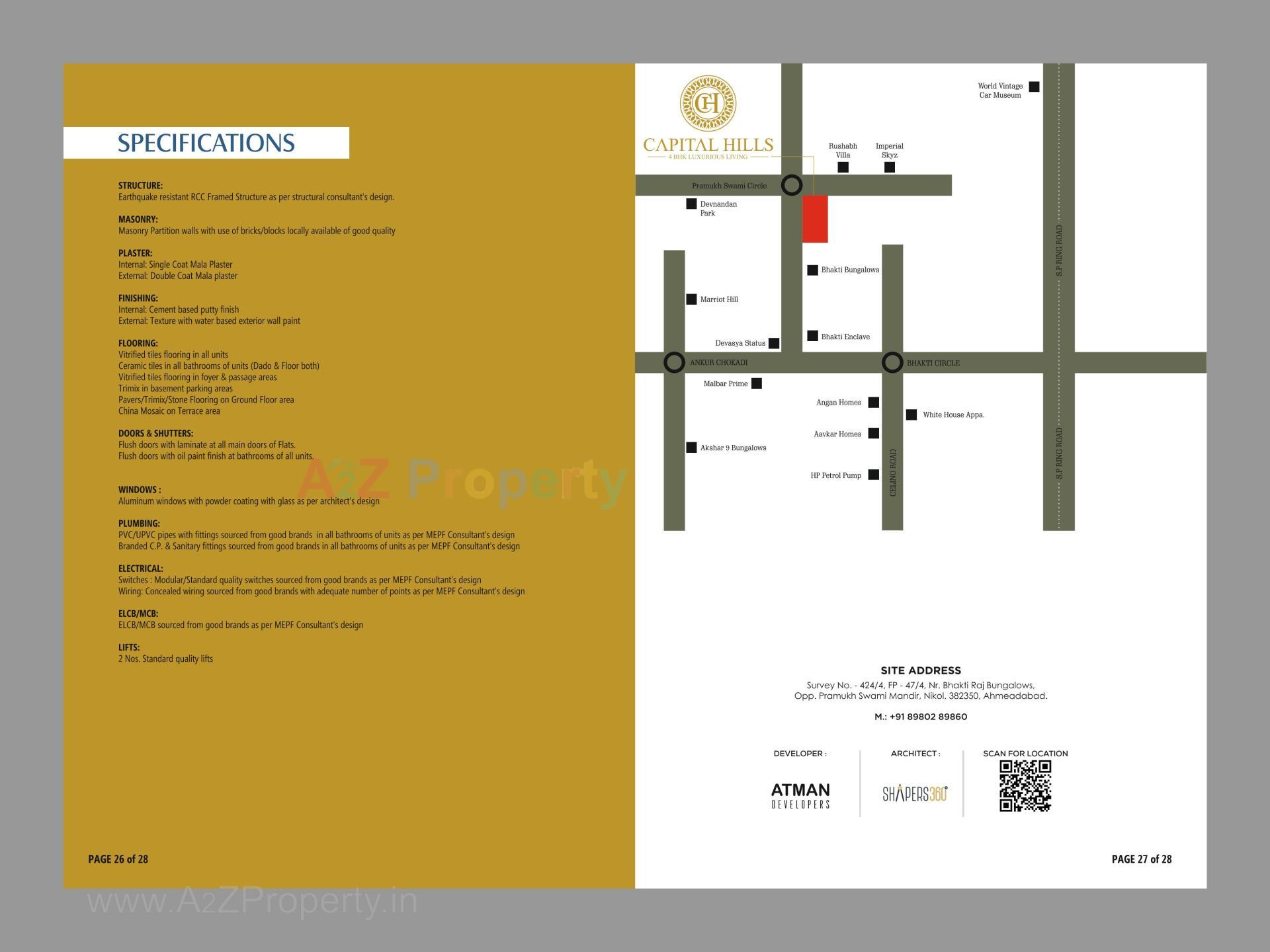  of real estate project Capital Hills located at Nikol-r-s, Ahmedabad, Gujarat