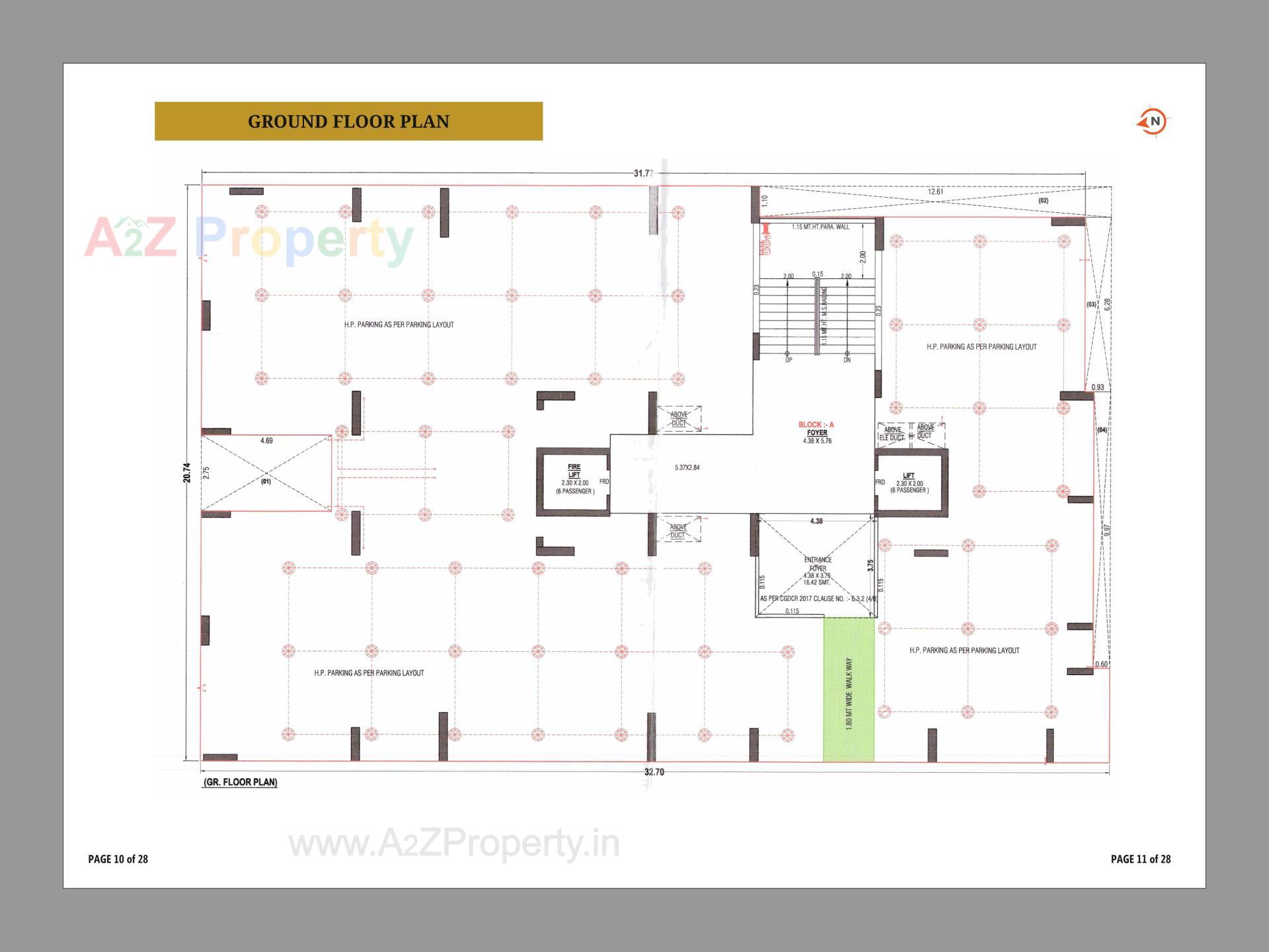 Layout of real estate project Capital Hills located at Nikol-r-s, Ahmedabad, Gujarat