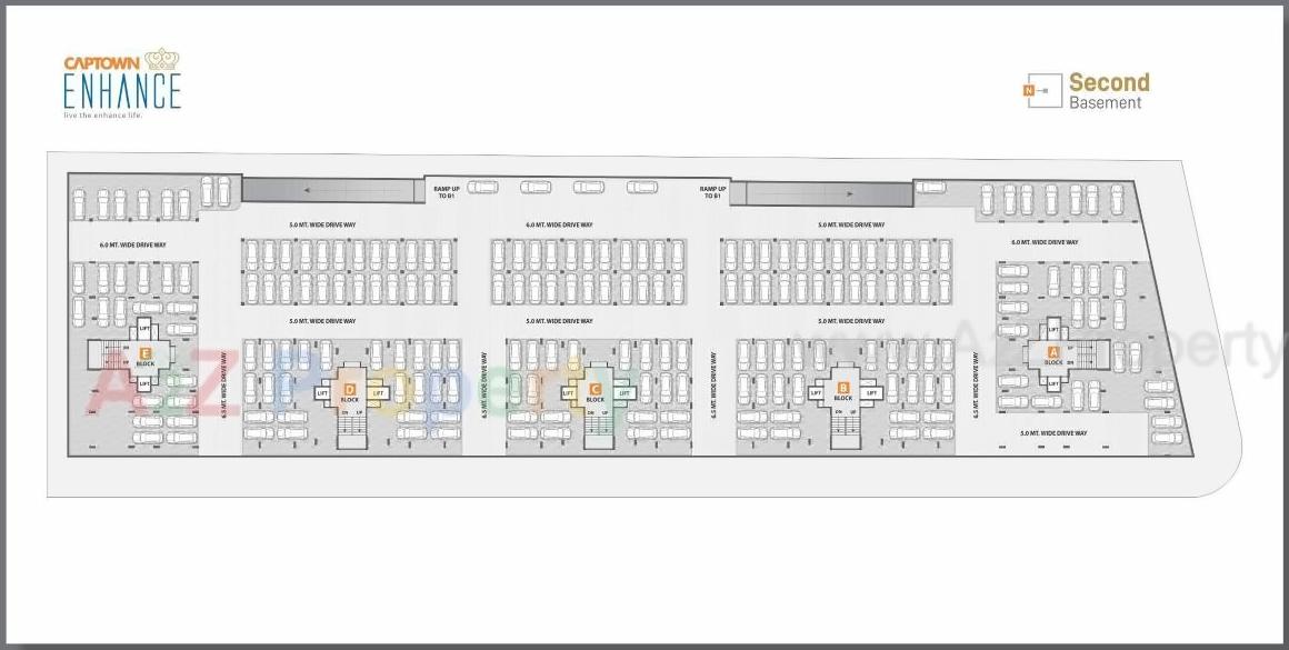 Layout of real estate project Captown Enhance located at Shilaj, Ahmedabad, Gujarat