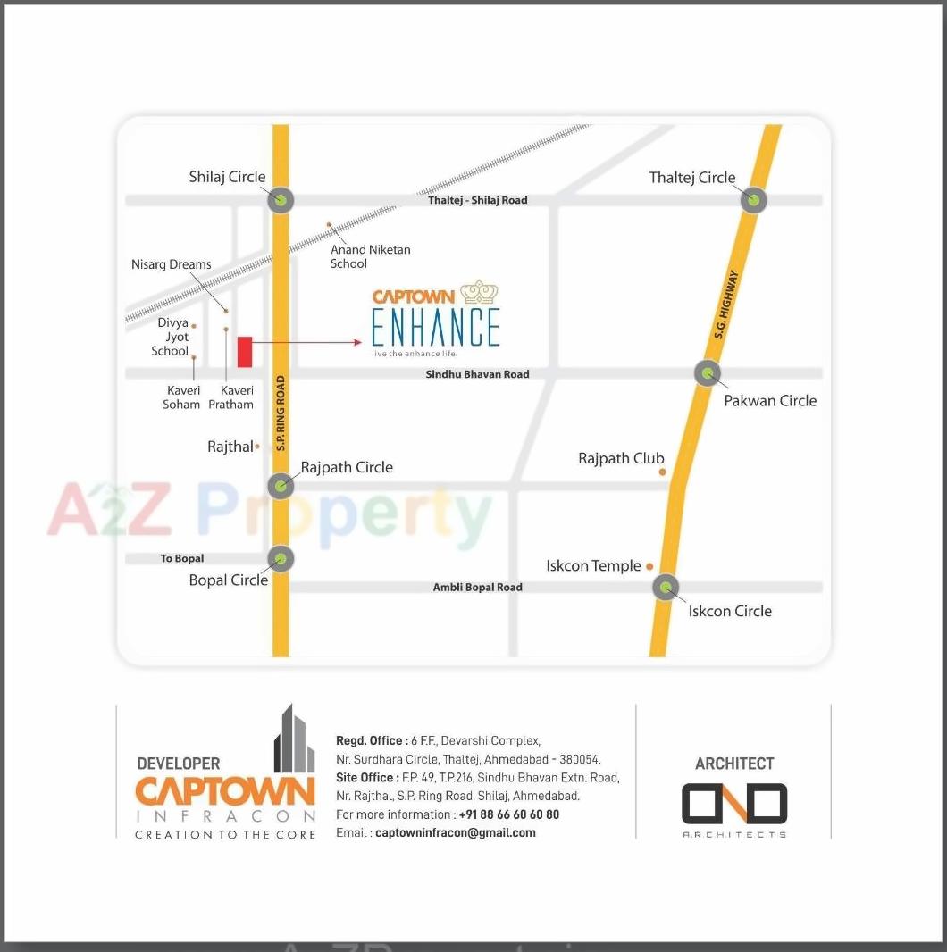  of real estate project Captown Enhance located at Shilaj, Ahmedabad, Gujarat