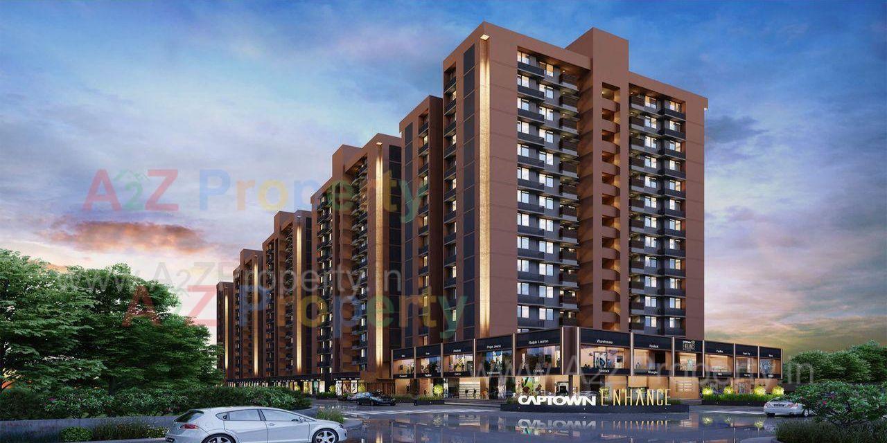 Mainup of real estate project Captown Enhance located at Shilaj, Ahmedabad, Gujarat