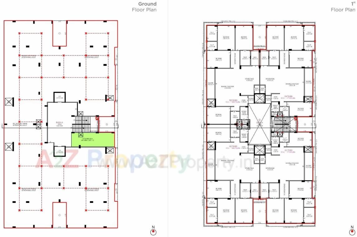 Layout of real estate project Casa Amplio located at Shilaj, Ahmedabad, Gujarat