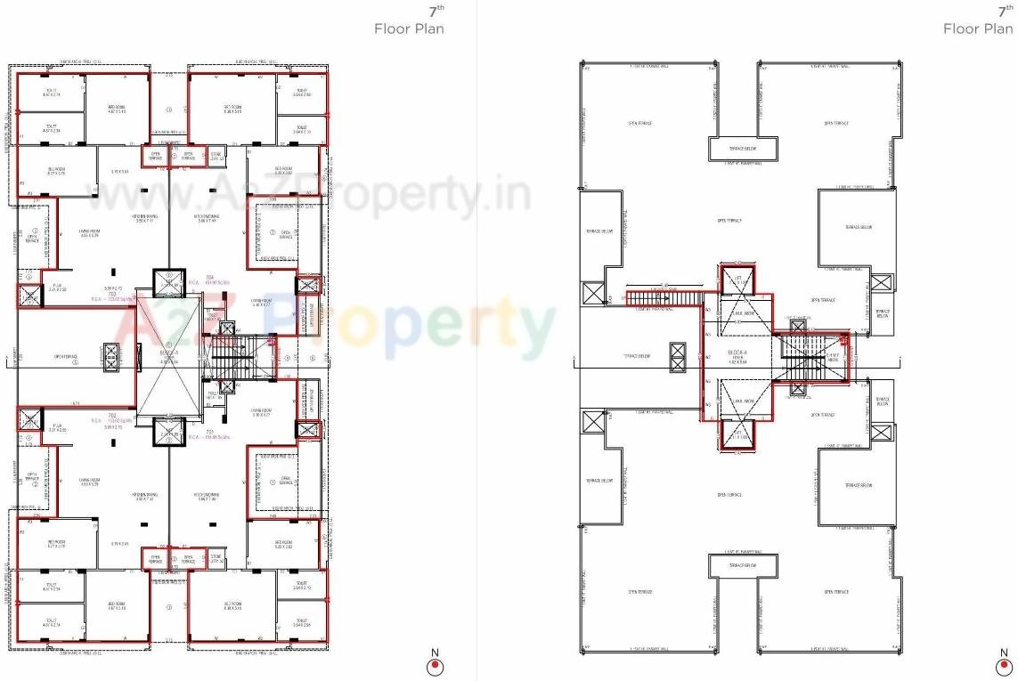 Layout of real estate project Casa Amplio located at Shilaj, Ahmedabad, Gujarat