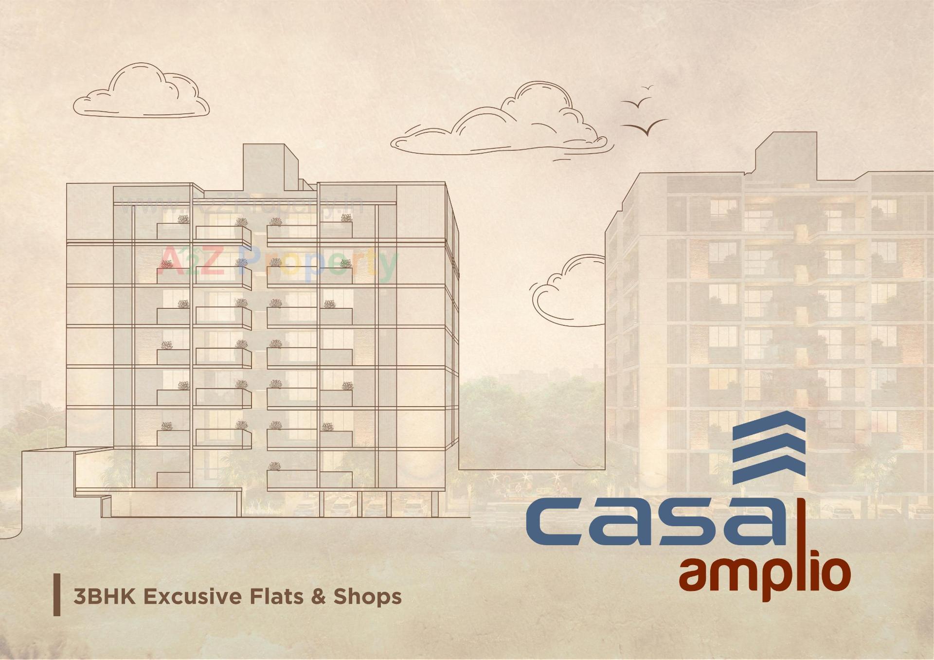Layout of real estate project Casa Amplio located at Hanspura, Ahmedabad, Gujarat