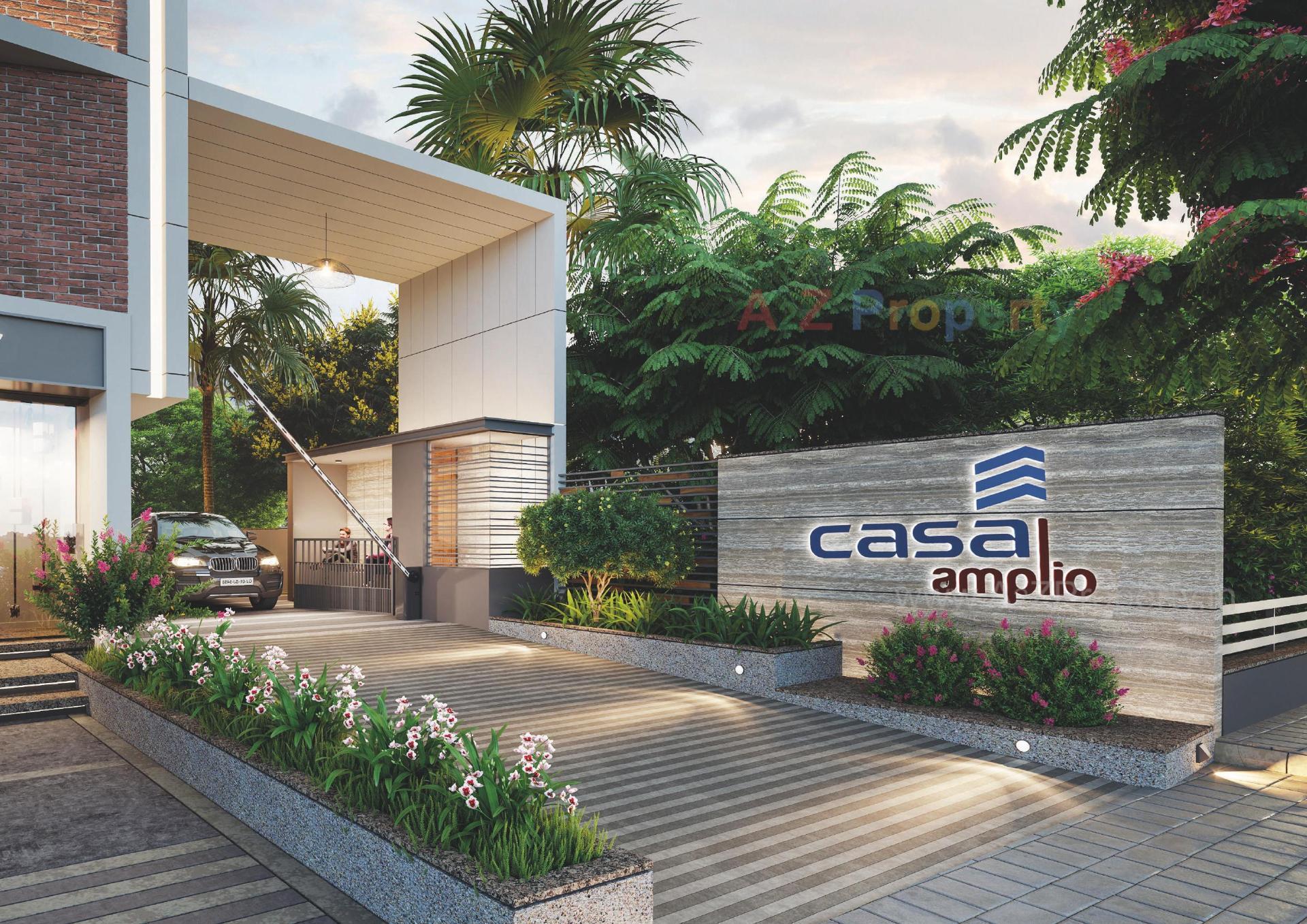 3D Elevation of real estate project Casa Amplio located at Hanspura, Ahmedabad, Gujarat