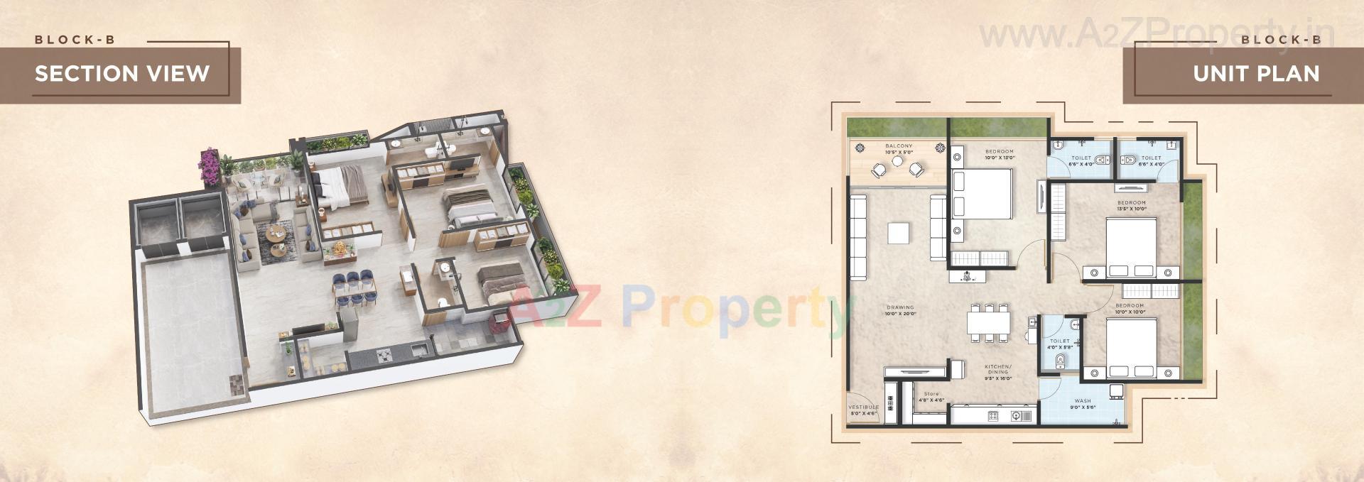 Layout of real estate project Casa Amplio located at Hanspura, Ahmedabad, Gujarat