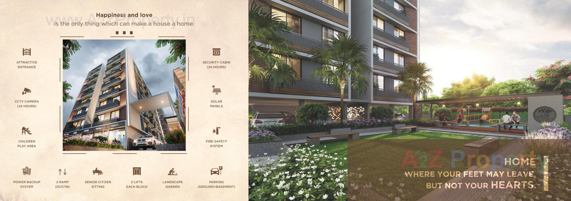 3D Elevation of real estate project Casa Amplio located at Hanspura, Ahmedabad, Gujarat