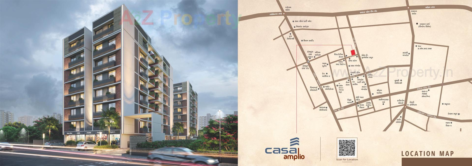  of real estate project Casa Amplio located at Hanspura, Ahmedabad, Gujarat