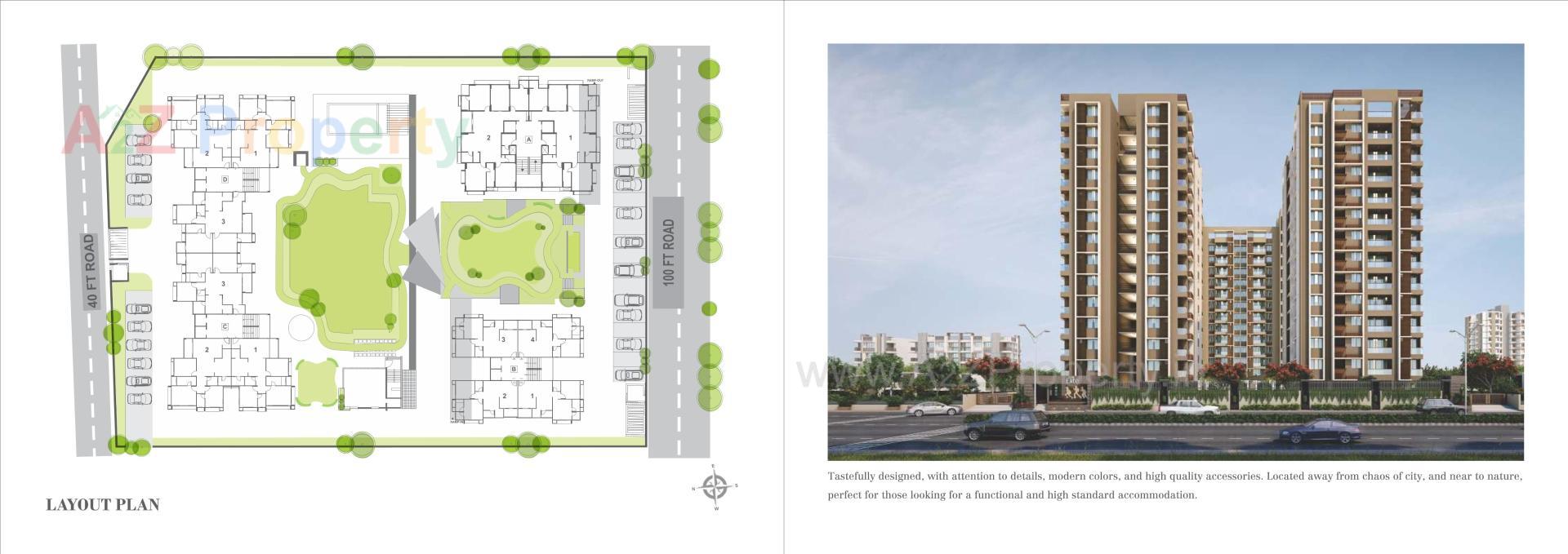 Layout of real estate project Casa Elite located at Dascroi, Ahmedabad, Gujarat