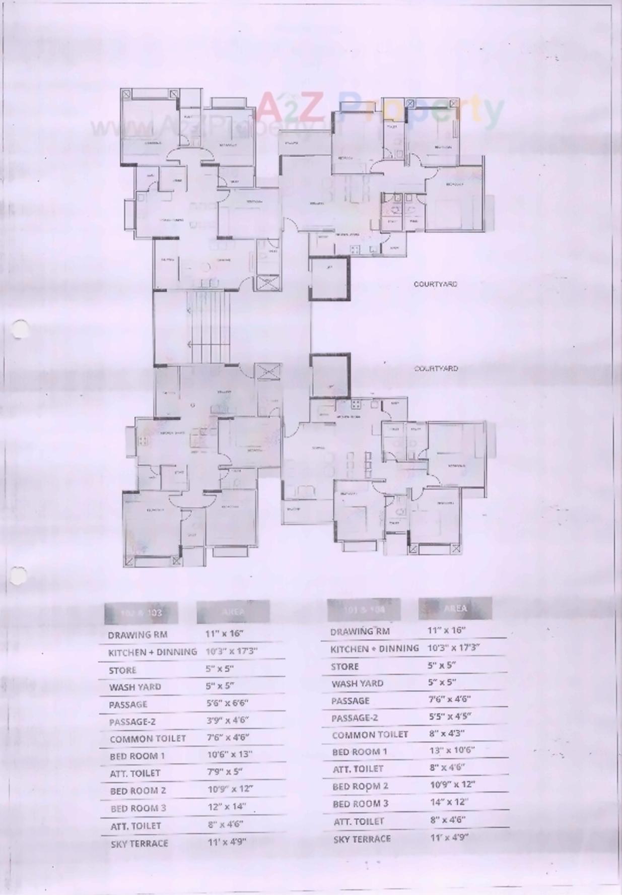 Layout of real estate project Casa Vyoma located at City, Ahmedabad, Gujarat