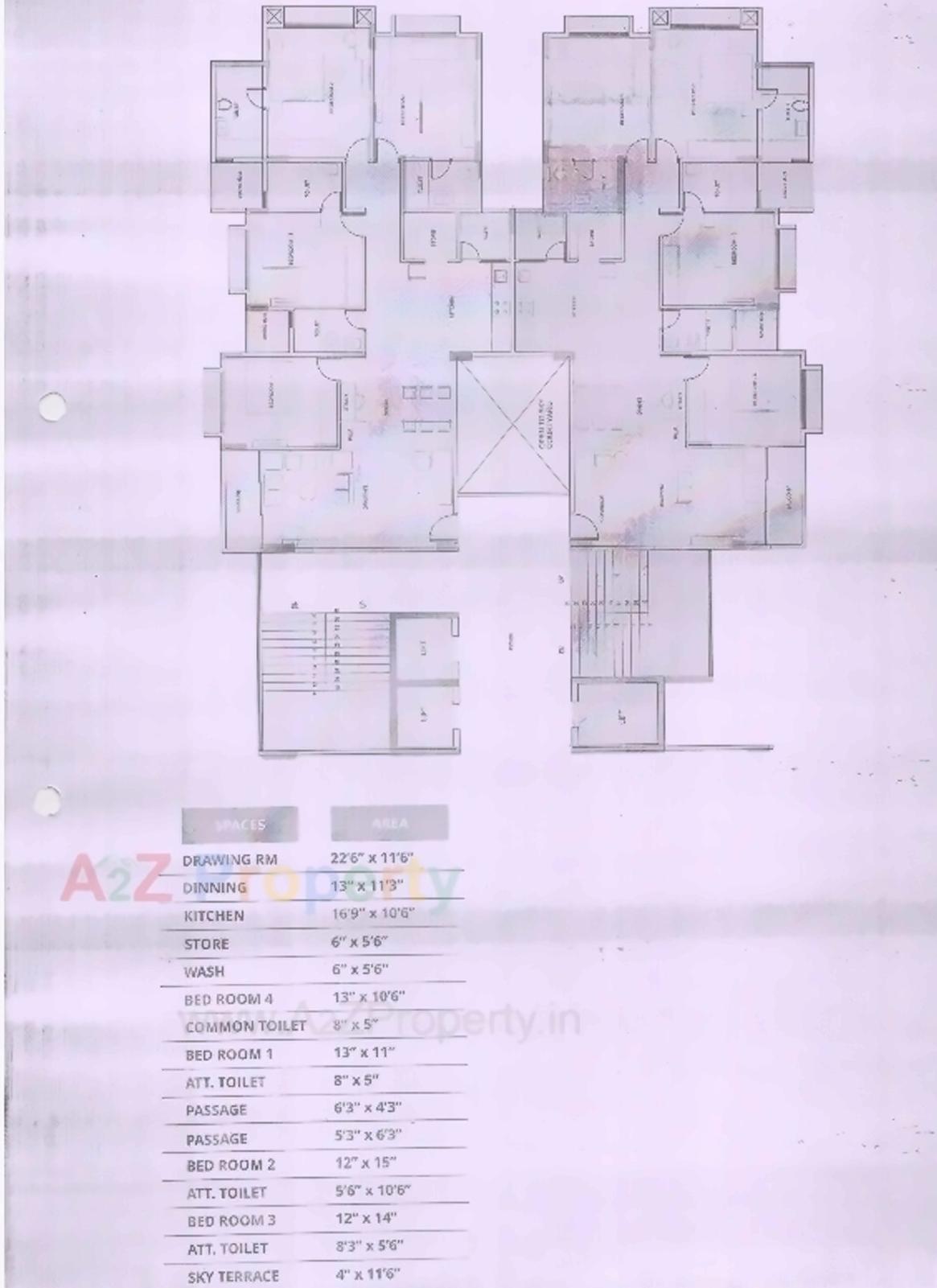 Layout of real estate project Casa Vyoma located at City, Ahmedabad, Gujarat