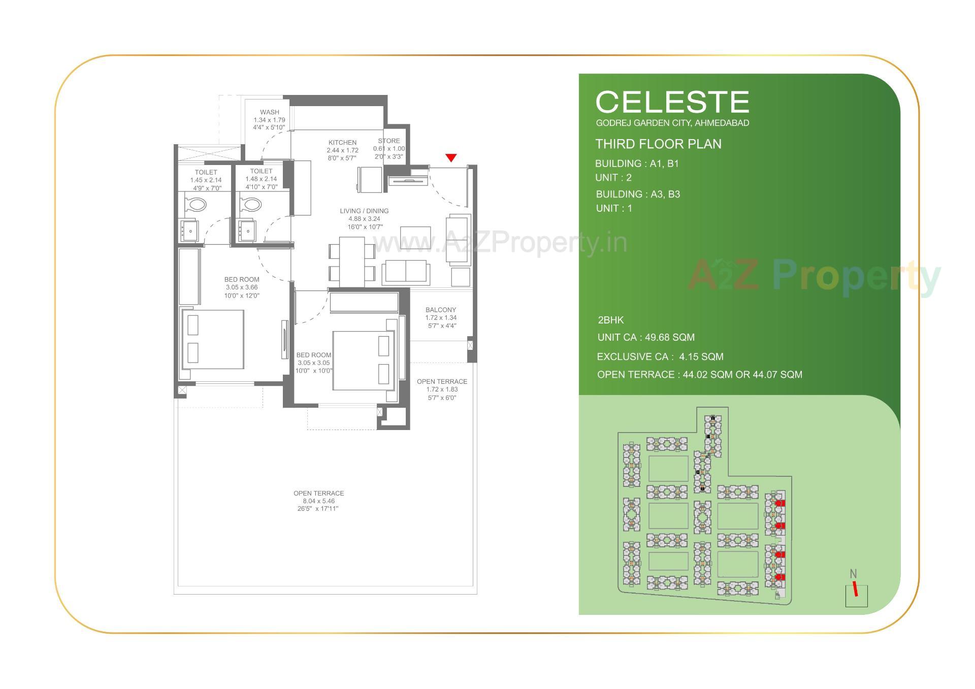 Layout of real estate project Celeste located at Jagatpur-chainpur-tragad, Ahmedabad, Gujarat