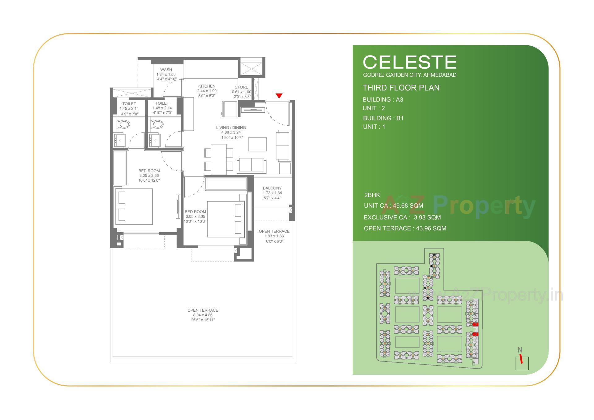 Layout of real estate project Celeste located at Jagatpur-chainpur-tragad, Ahmedabad, Gujarat