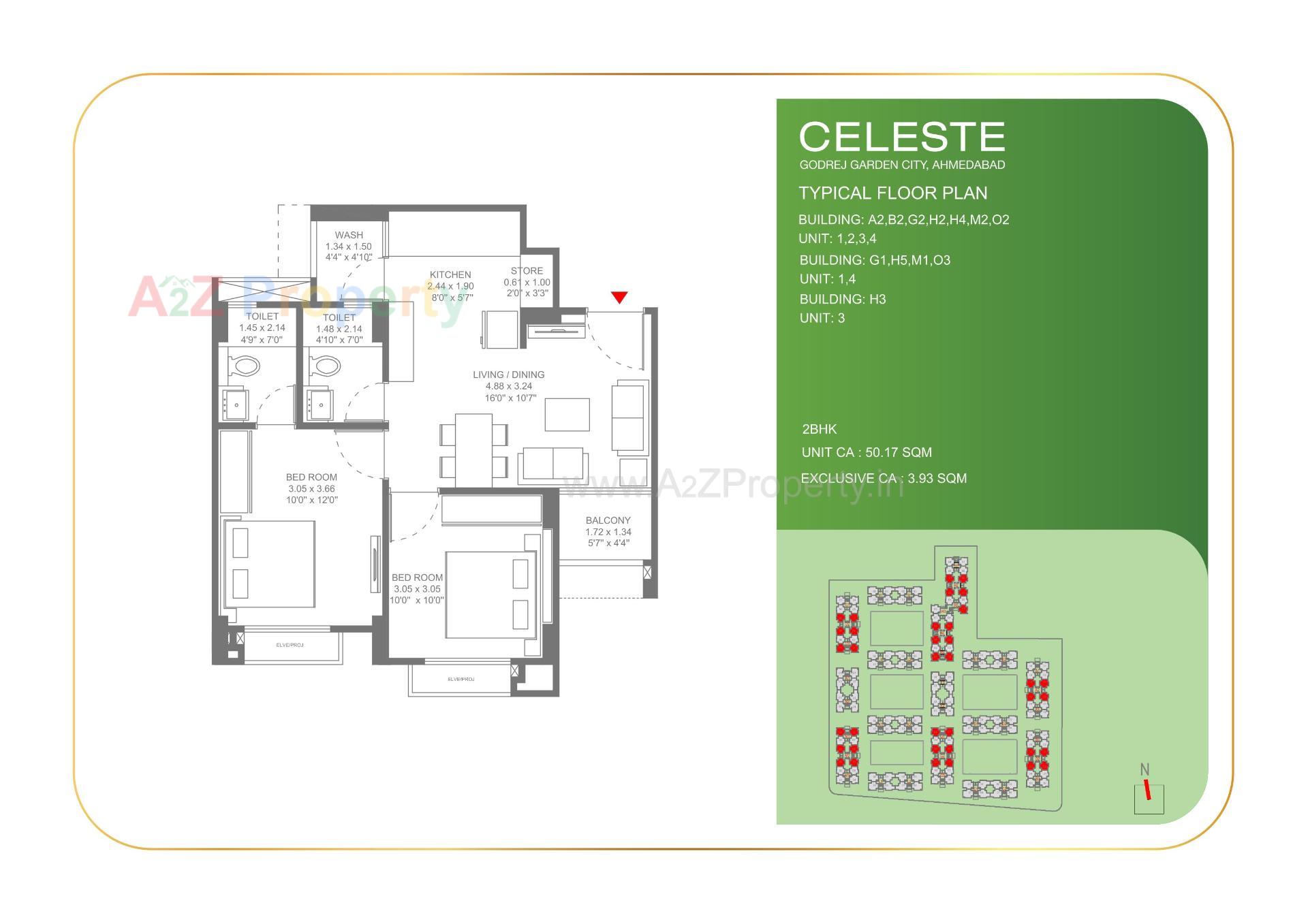 Layout of real estate project Celeste located at Jagatpur-chainpur-tragad, Ahmedabad, Gujarat