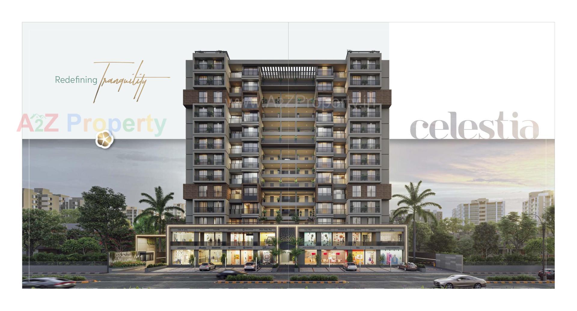 3D Elevation of real estate project Celestia located at Vadaj, Ahmedabad, Gujarat