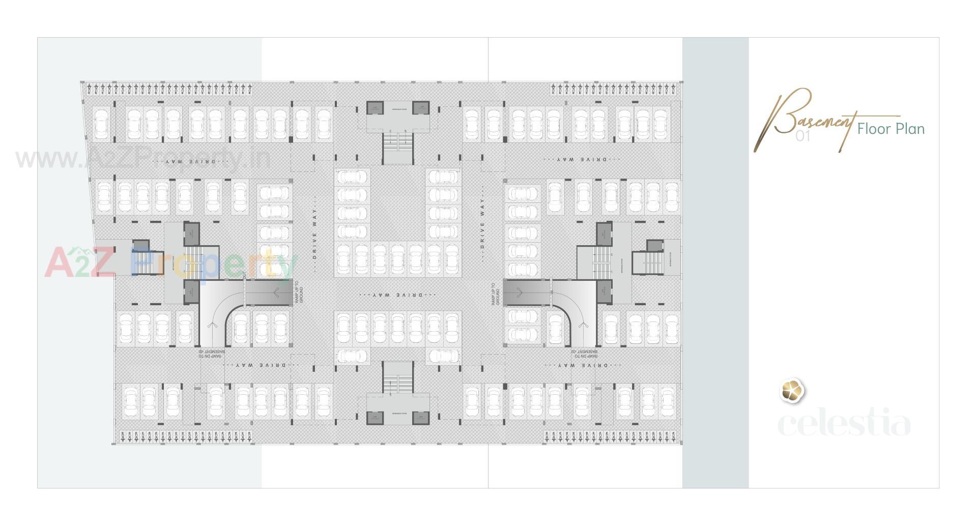 Layout of real estate project Celestia located at Vadaj, Ahmedabad, Gujarat