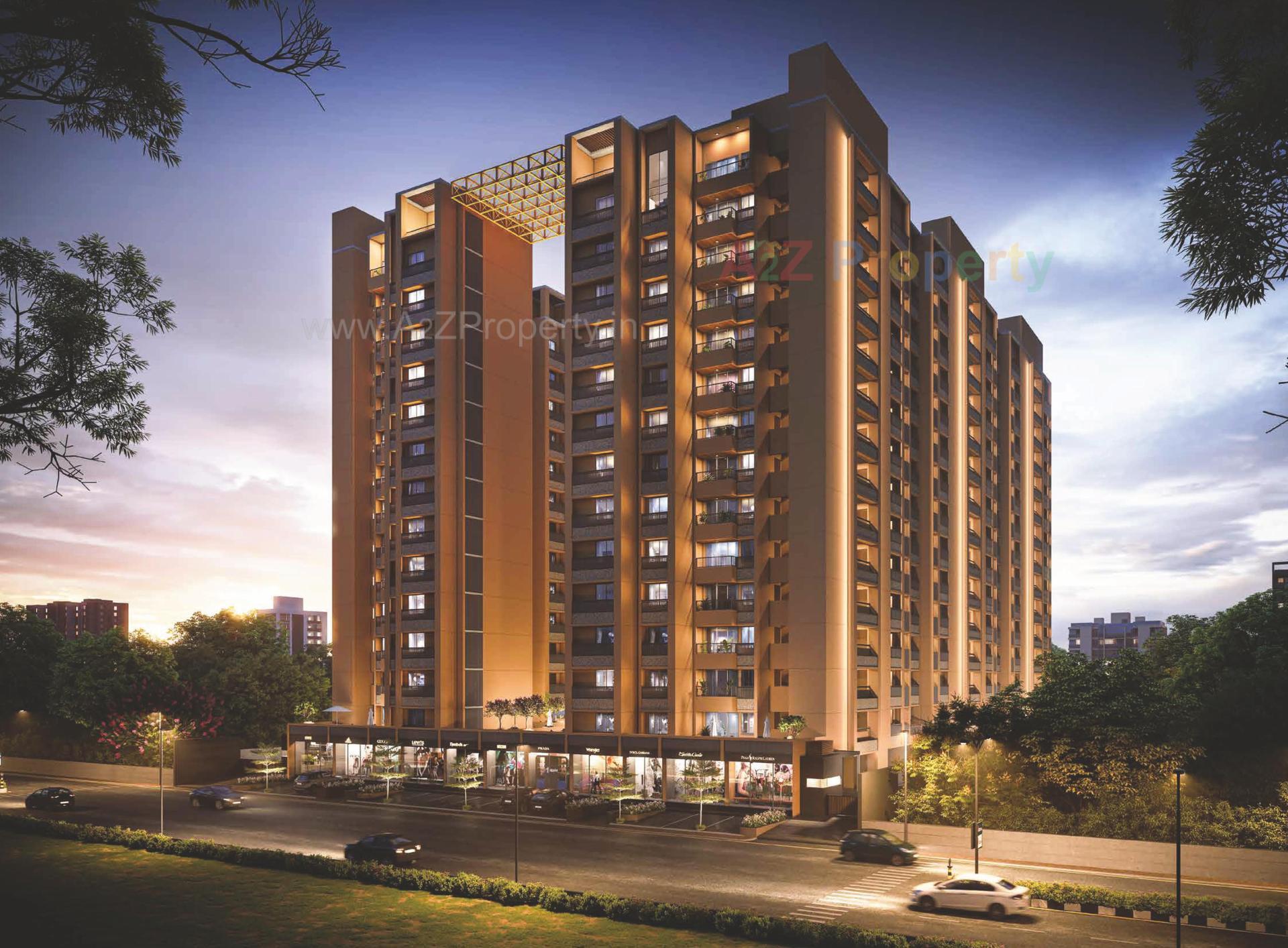 3D Elevation of real estate project Celestial Living located at Shilaj, Ahmedabad, Gujarat