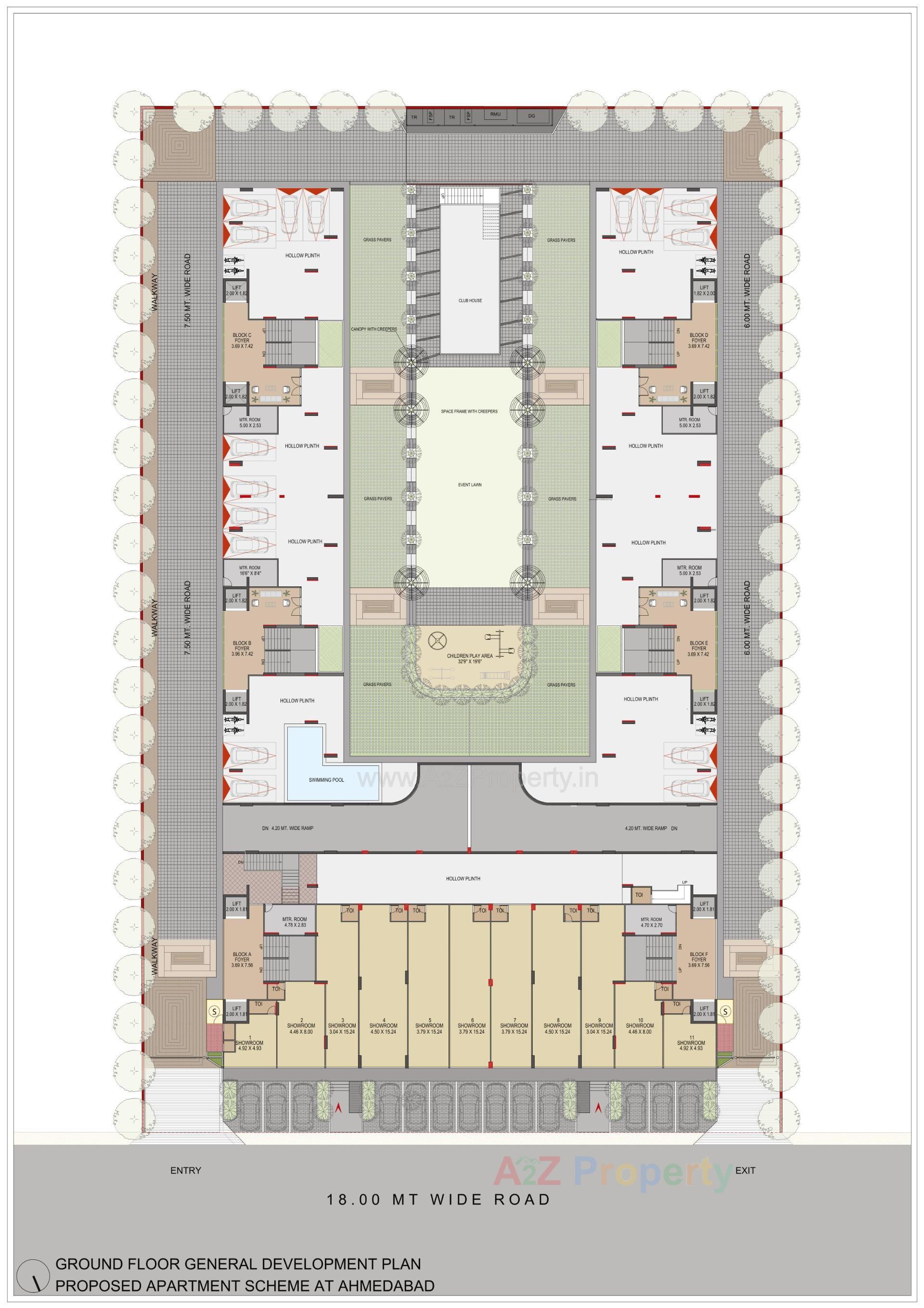 Layout of real estate project Celestial Living located at Shilaj, Ahmedabad, Gujarat