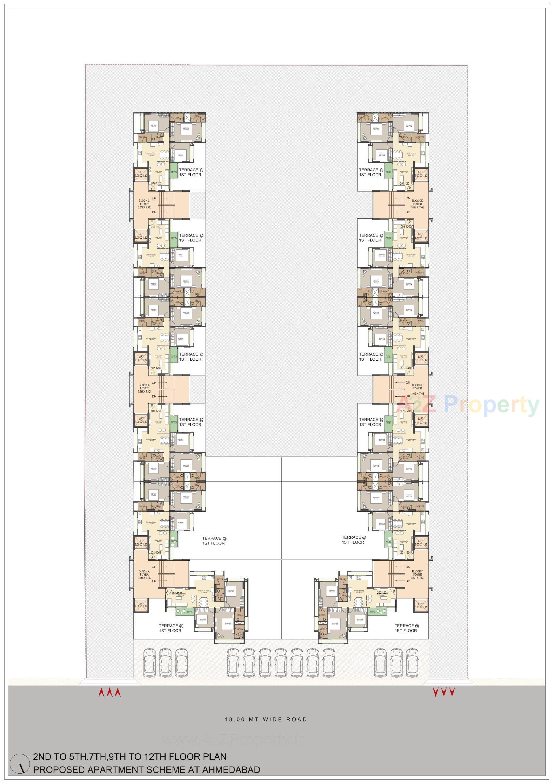 Layout of real estate project Celestial Living located at Shilaj, Ahmedabad, Gujarat