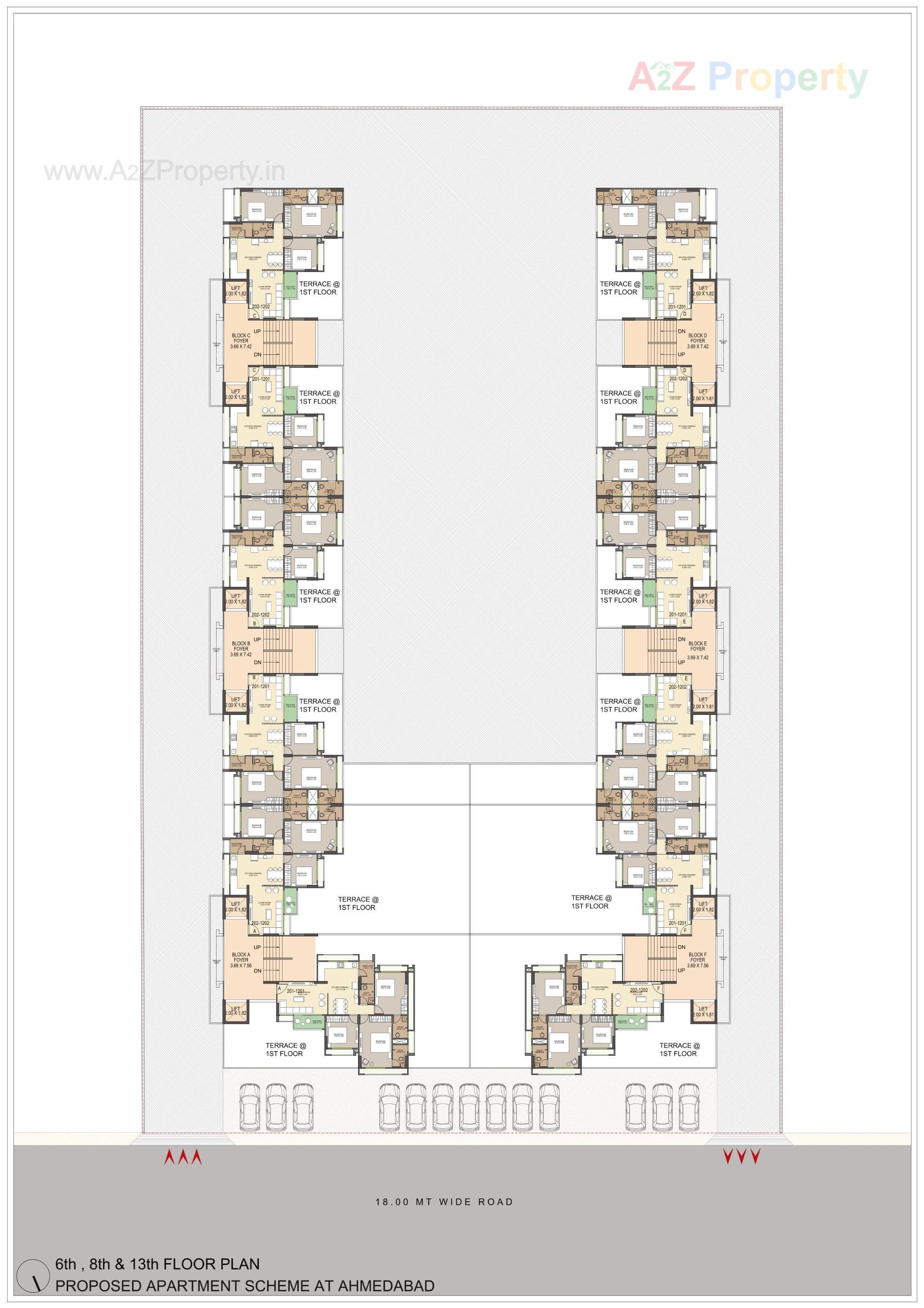 Layout of real estate project Celestial Living located at Shilaj, Ahmedabad, Gujarat
