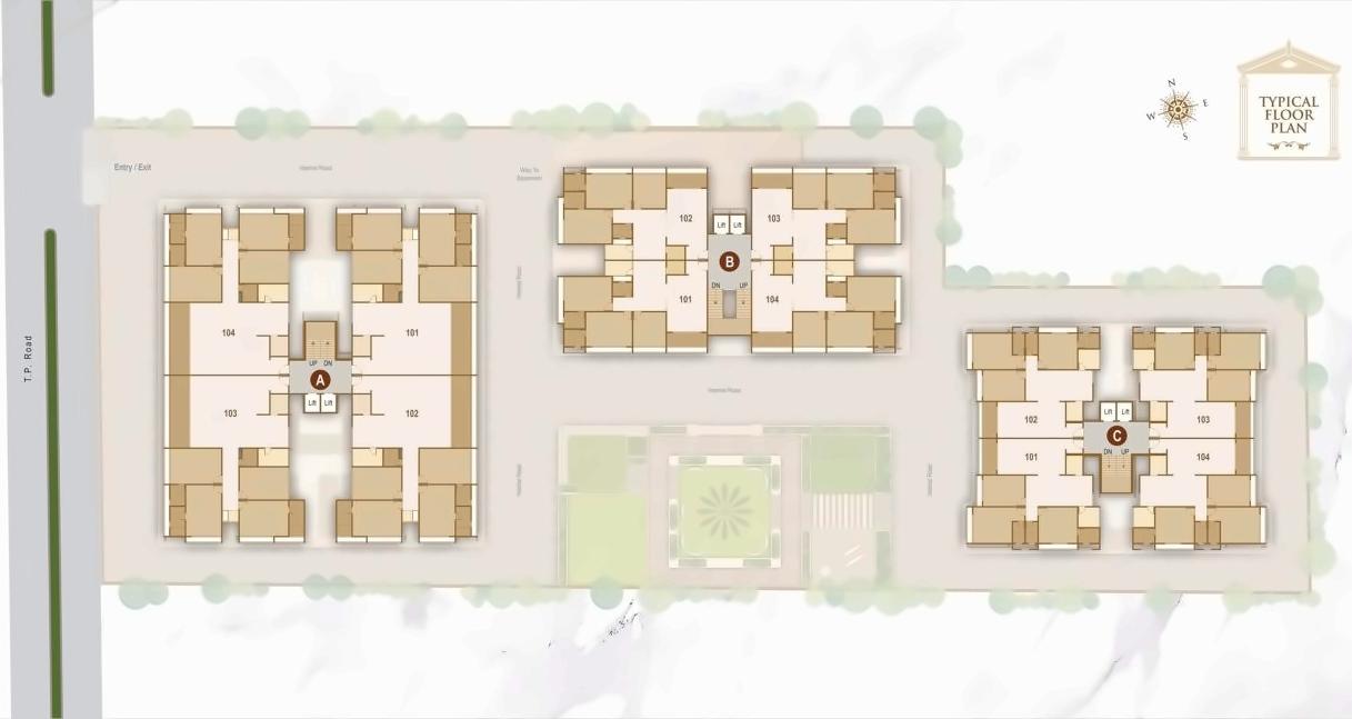 Layout of real estate project Celino located at City, Ahmedabad, Gujarat