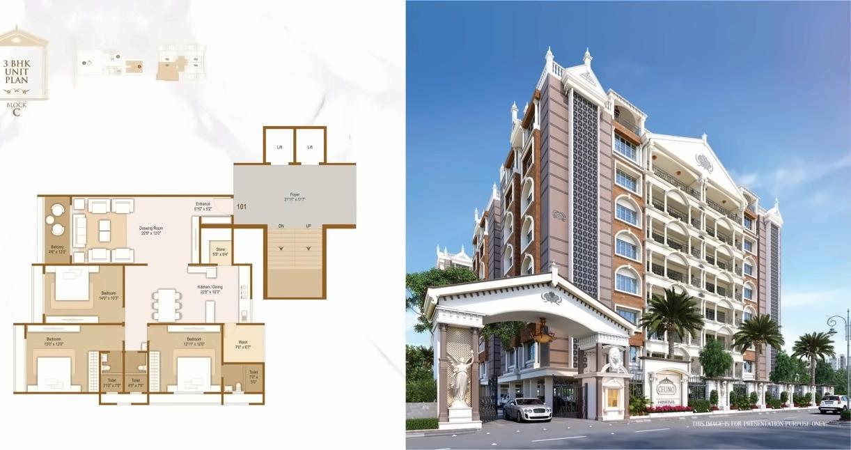 Layout of real estate project Celino located at City, Ahmedabad, Gujarat