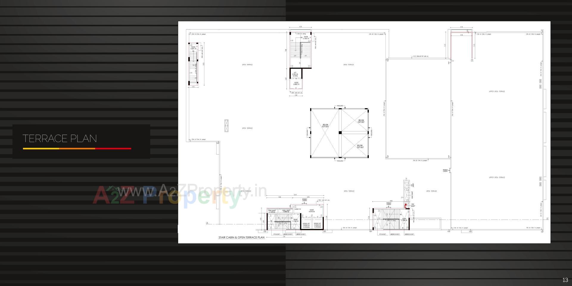 Layout of real estate project Center Point located at Khodiyar, Ahmedabad, Gujarat