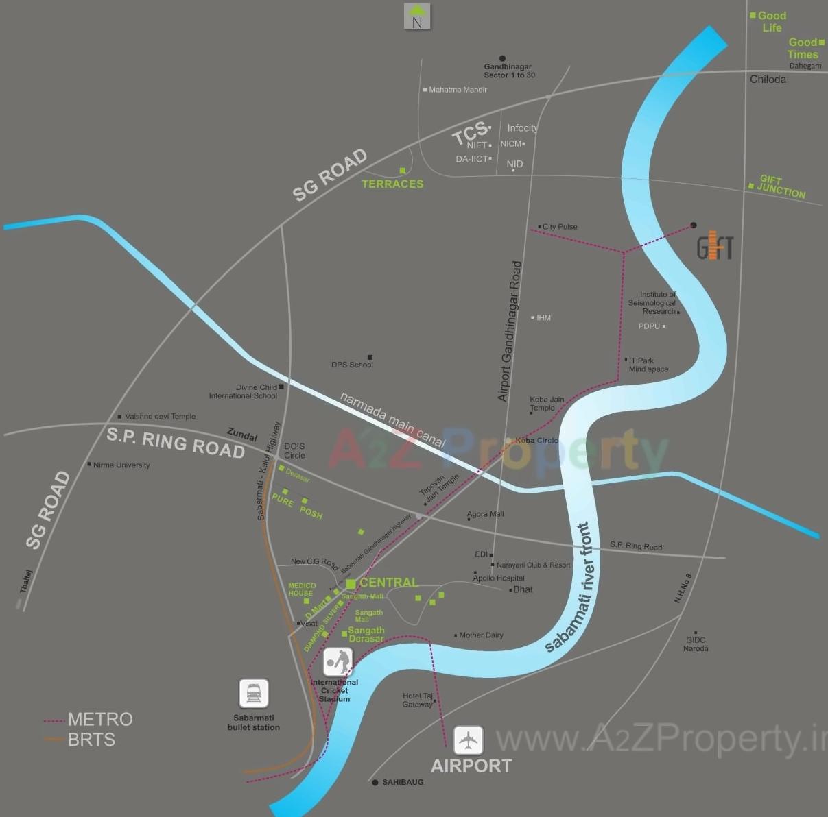  of real estate project Central By Sangath Ipl located at Motera, Ahmedabad, Gujarat