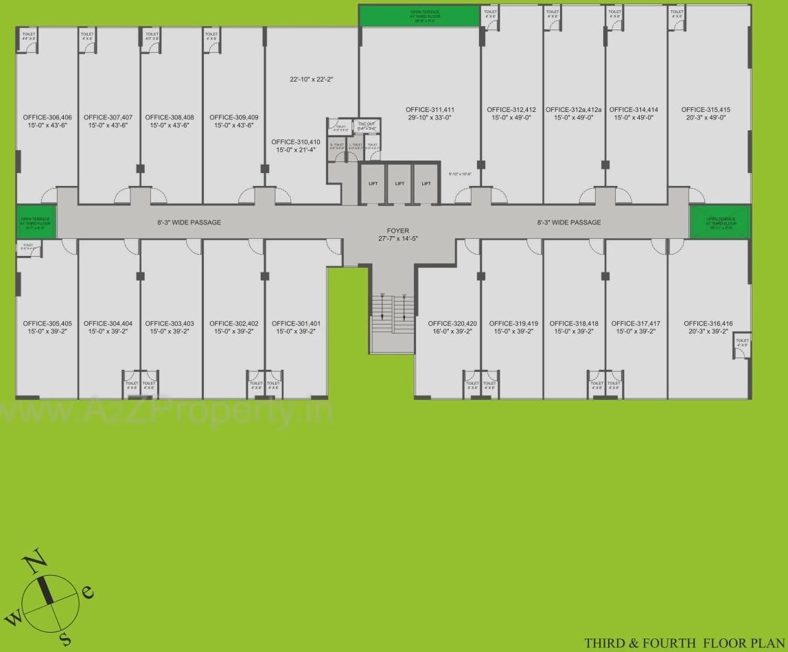 Layout of real estate project Central By Sangath Ipl located at Motera, Ahmedabad, Gujarat