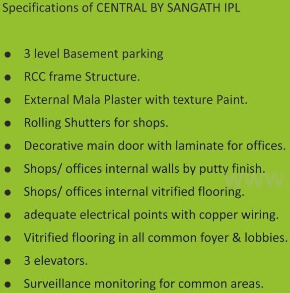  of real estate project Central By Sangath Ipl located at Motera, Ahmedabad, Gujarat