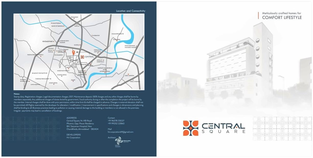  of real estate project Central Square located at Sabarmati, Ahmedabad, Gujarat