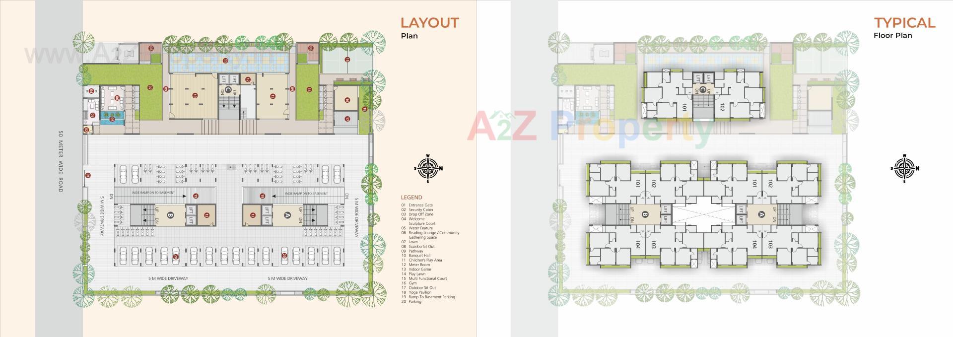 Layout of real estate project Centrum By Sampad located at Motera, Ahmedabad, Gujarat