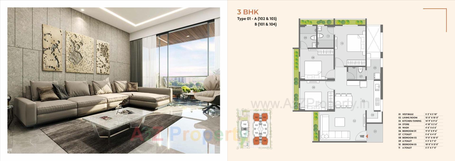 Layout of real estate project Centrum By Sampad located at Motera, Ahmedabad, Gujarat