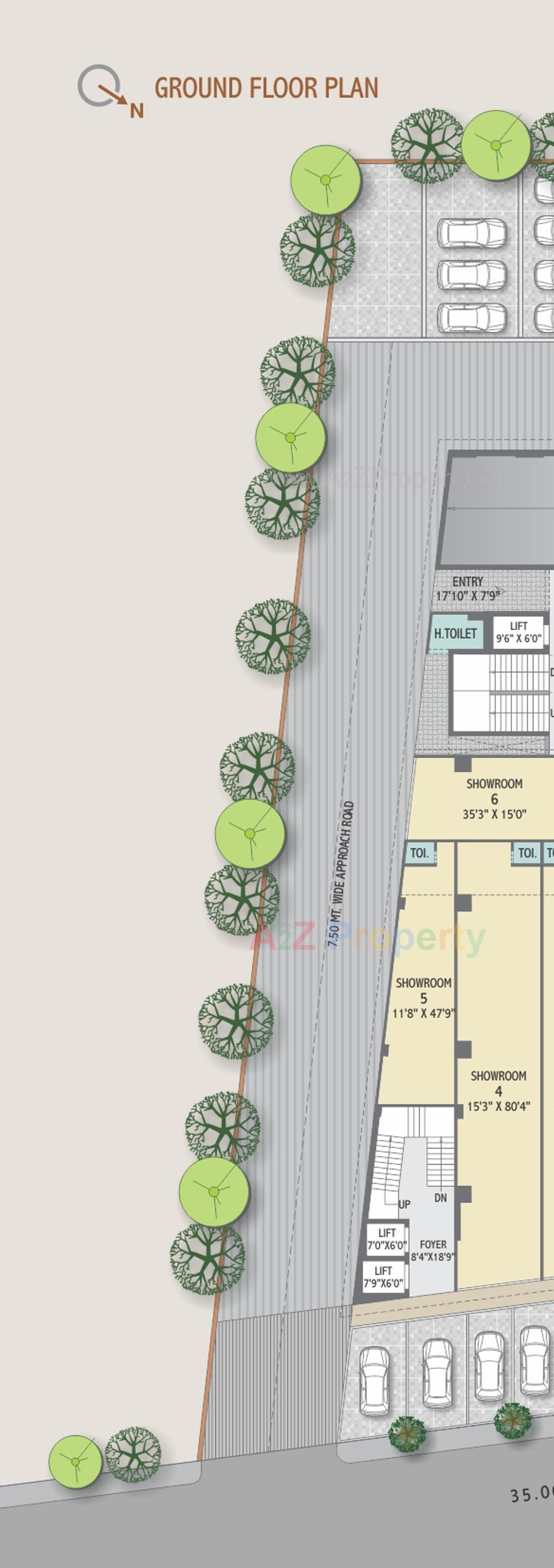 Layout of real estate project Centrum Heights located at Wadaj, Ahmedabad, Gujarat