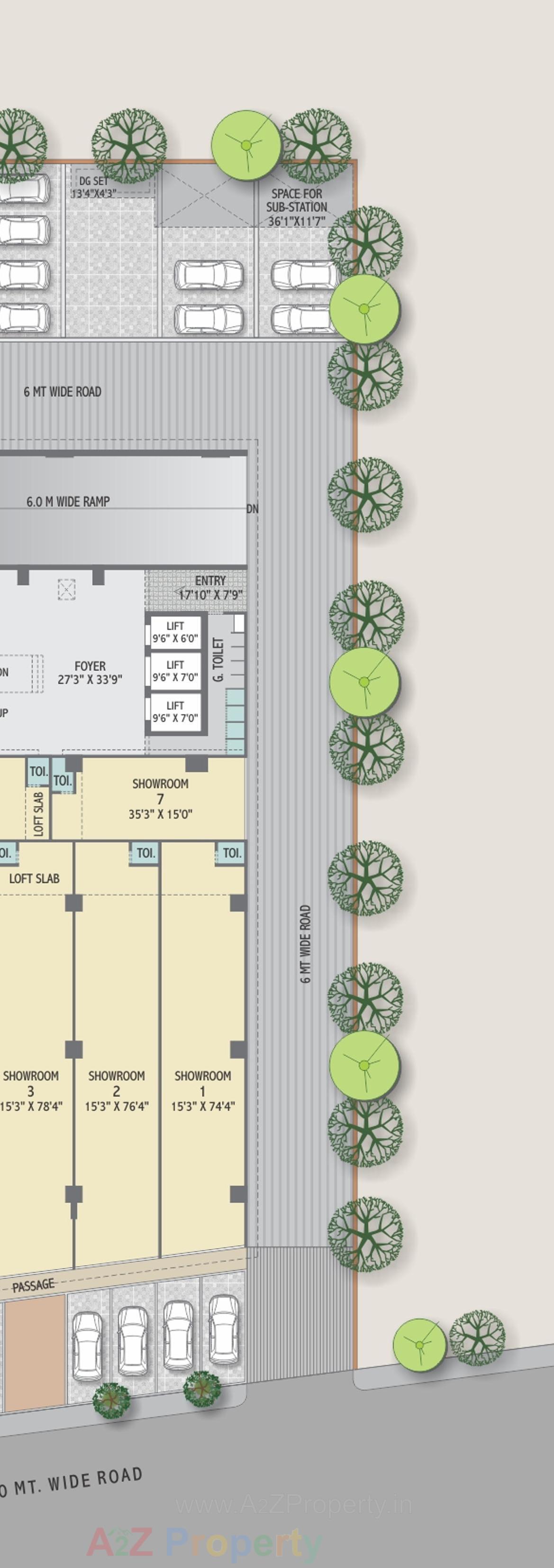 Layout of real estate project Centrum Heights located at Wadaj, Ahmedabad, Gujarat