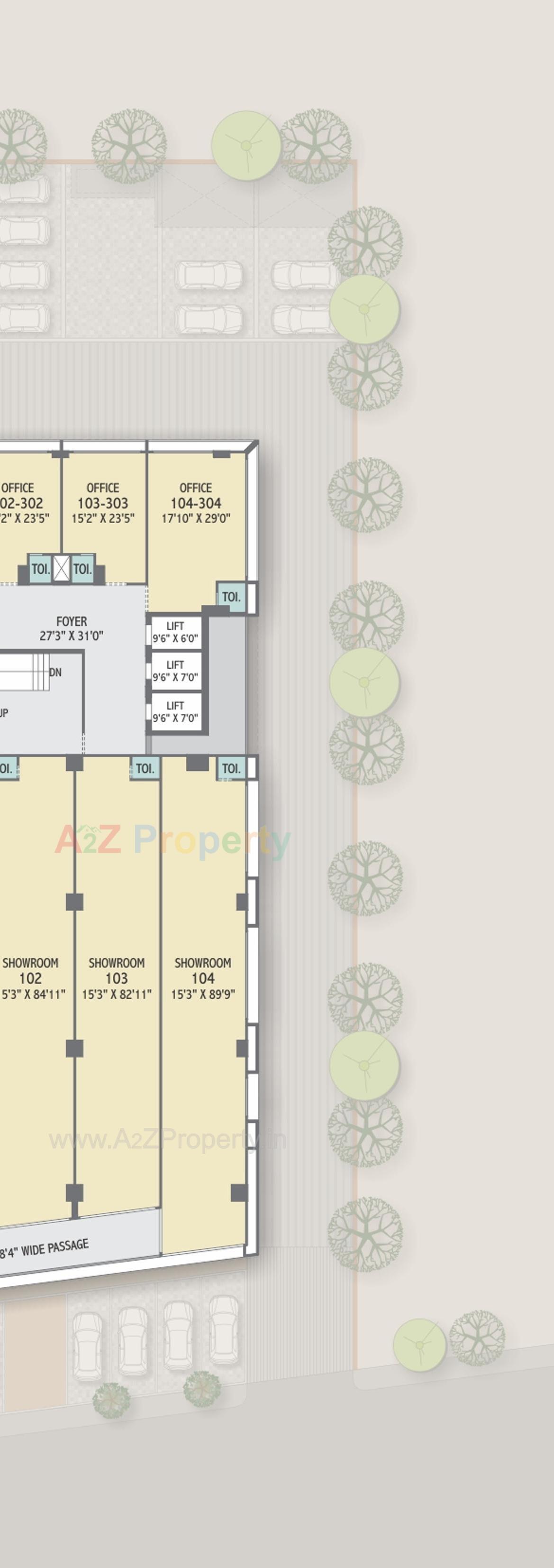 Layout of real estate project Centrum Heights located at Wadaj, Ahmedabad, Gujarat