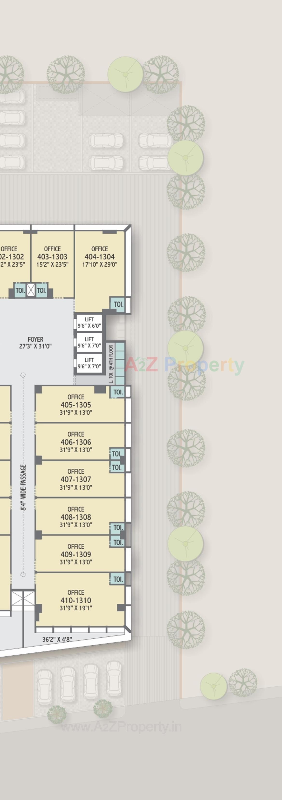 Layout of real estate project Centrum Heights located at Wadaj, Ahmedabad, Gujarat