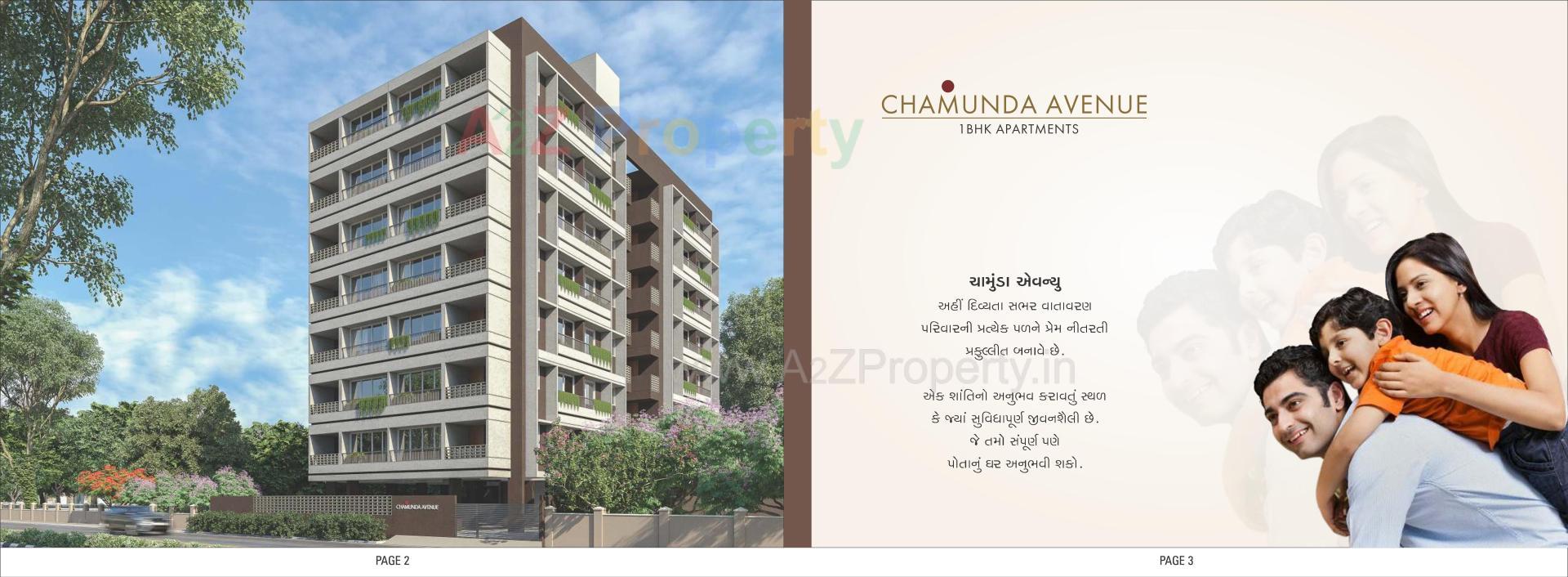 3D Elevation of real estate project Chamunda Avenue located at Vatva, Ahmedabad, Gujarat