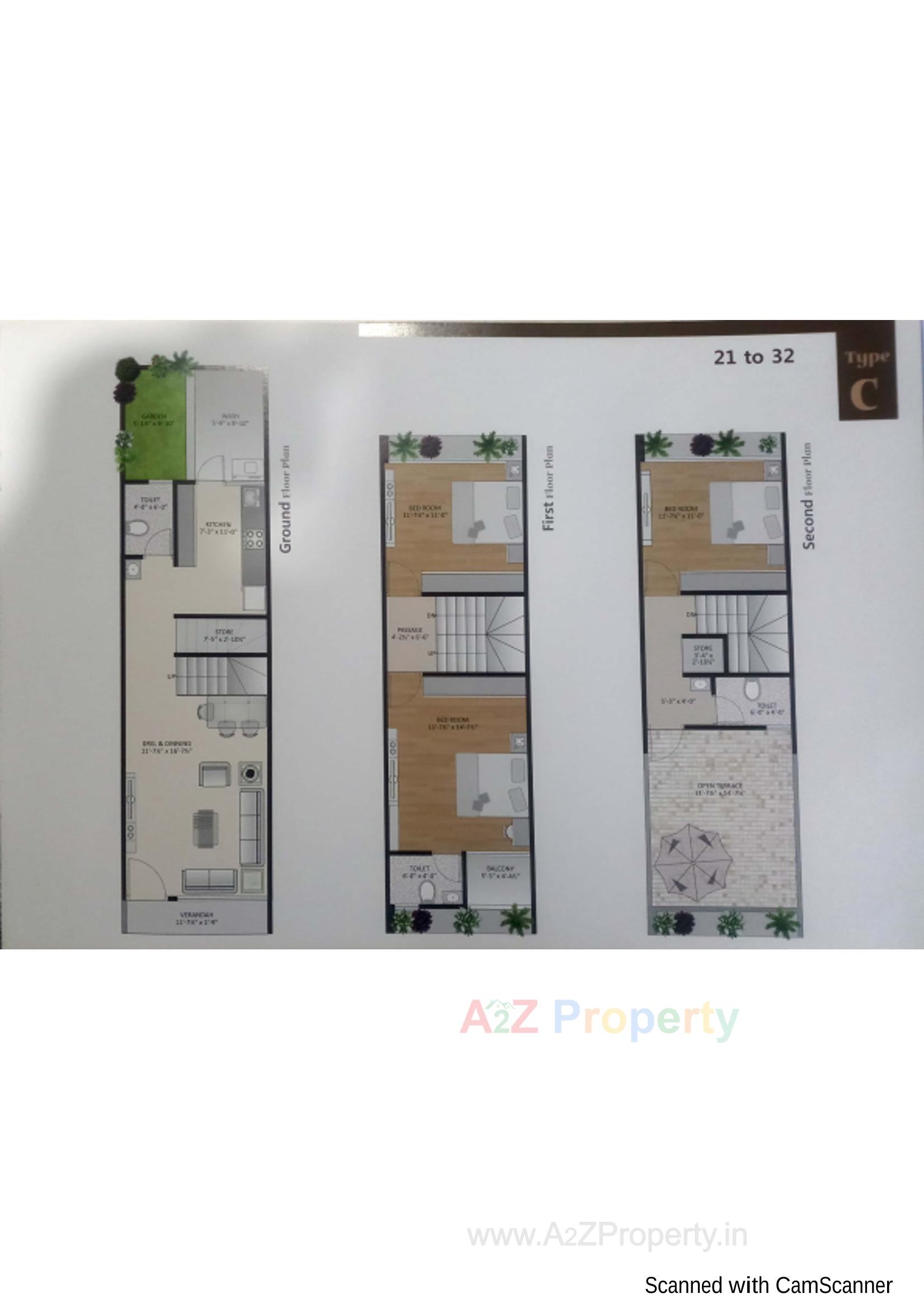 Layout of real estate project Chandra Pushp Residency located at Vanch, Ahmedabad, Gujarat