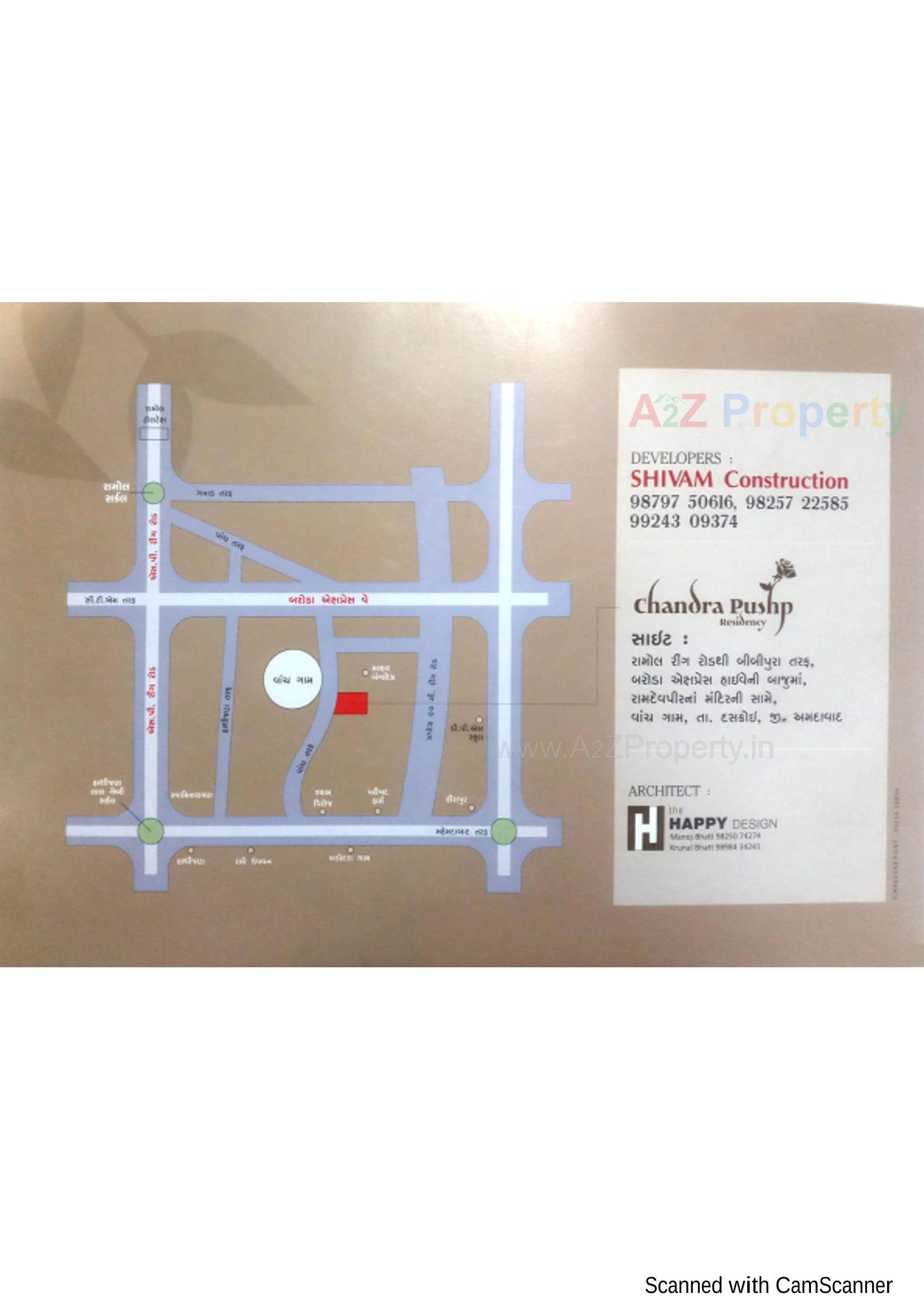  of real estate project Chandra Pushp Residency located at Vanch, Ahmedabad, Gujarat